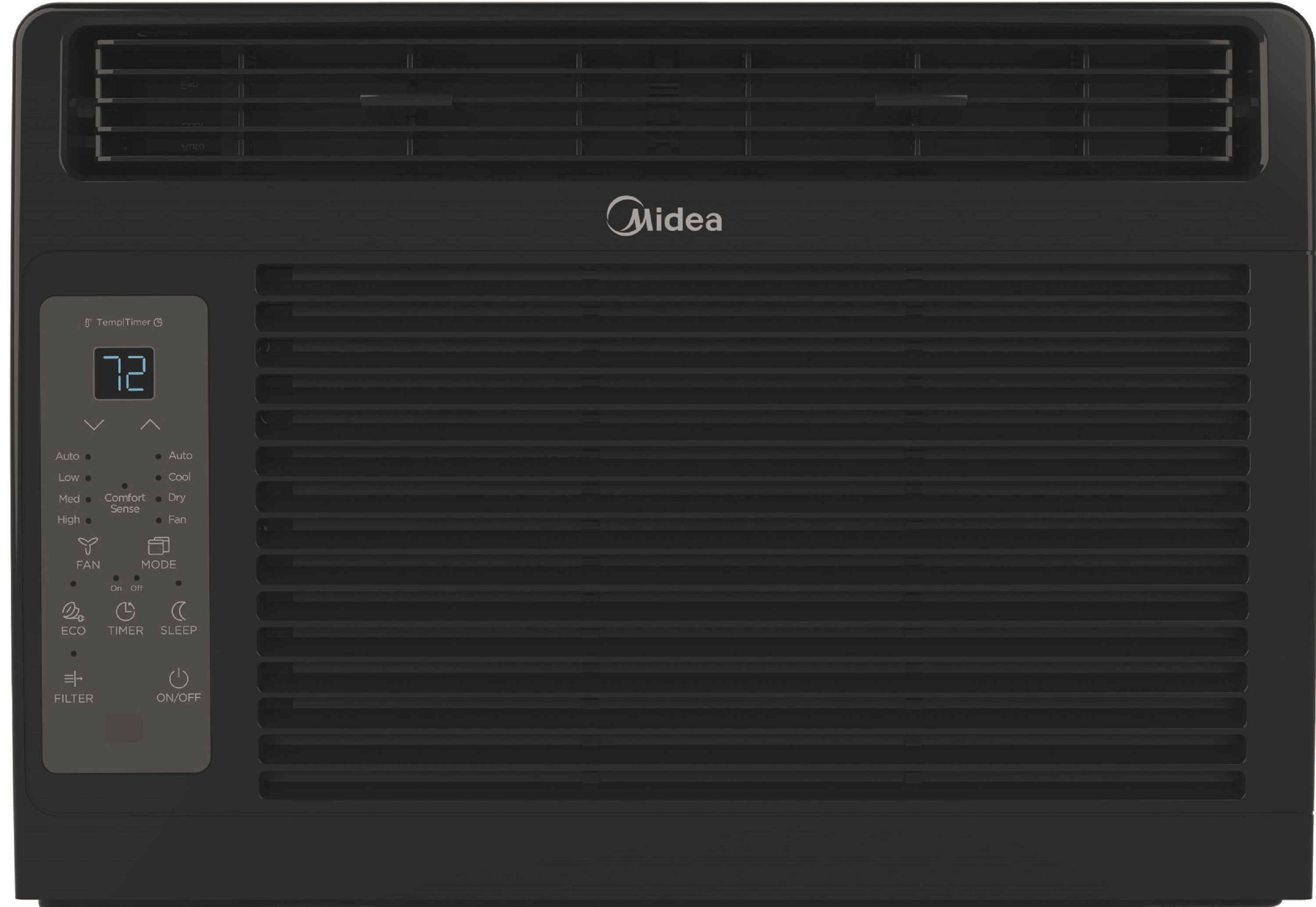 Midea 6,000 BTU Window Air Conditioner with Comfort Sense Remote (Black, 2 Pack) 25zid