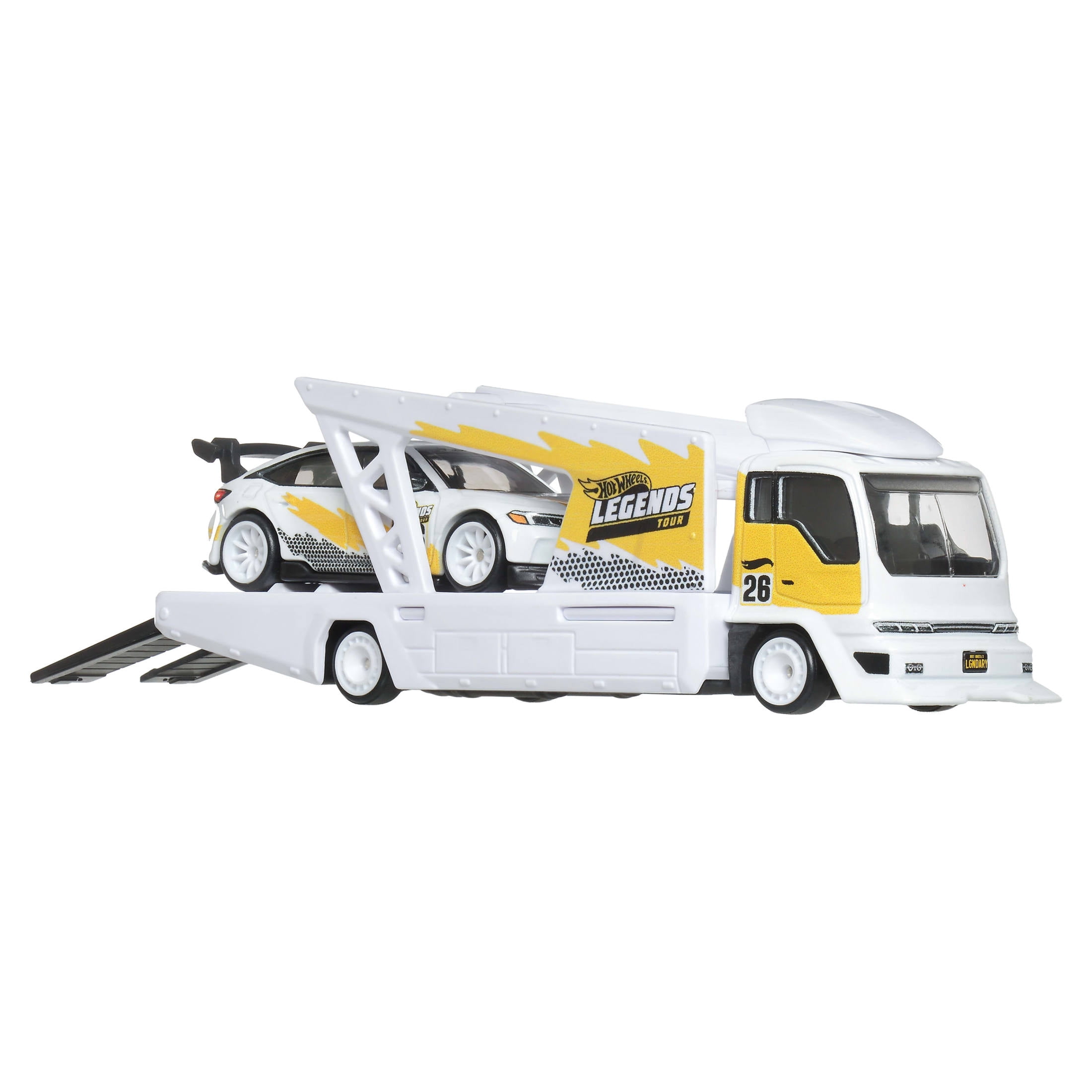 Hot Wheels Legends Team Transport Hauler & Honda Civic Type R (2-Pack, 1:64 Scale) lxtyx