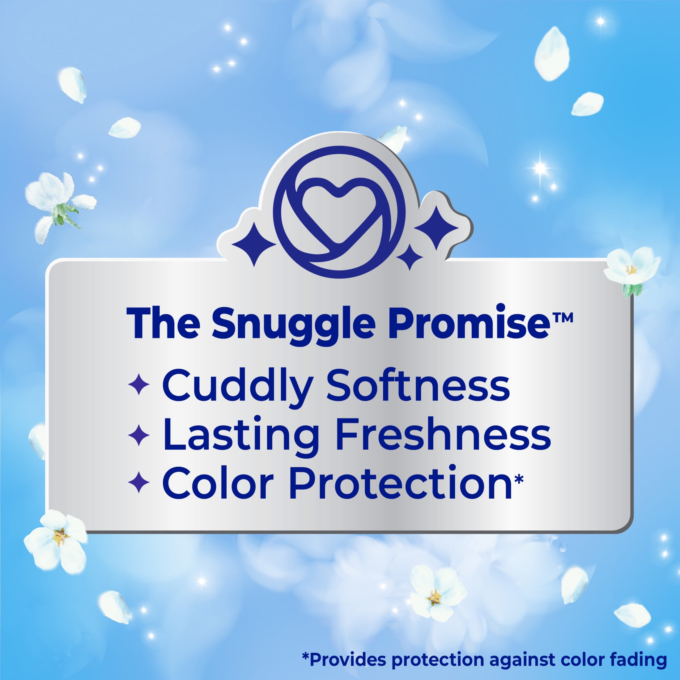 Snuggle Liquid Fabric Softener, Cuddle-Up Fresh Scent, Long-Lasting Softness (Blue, 123.1 oz) vju85