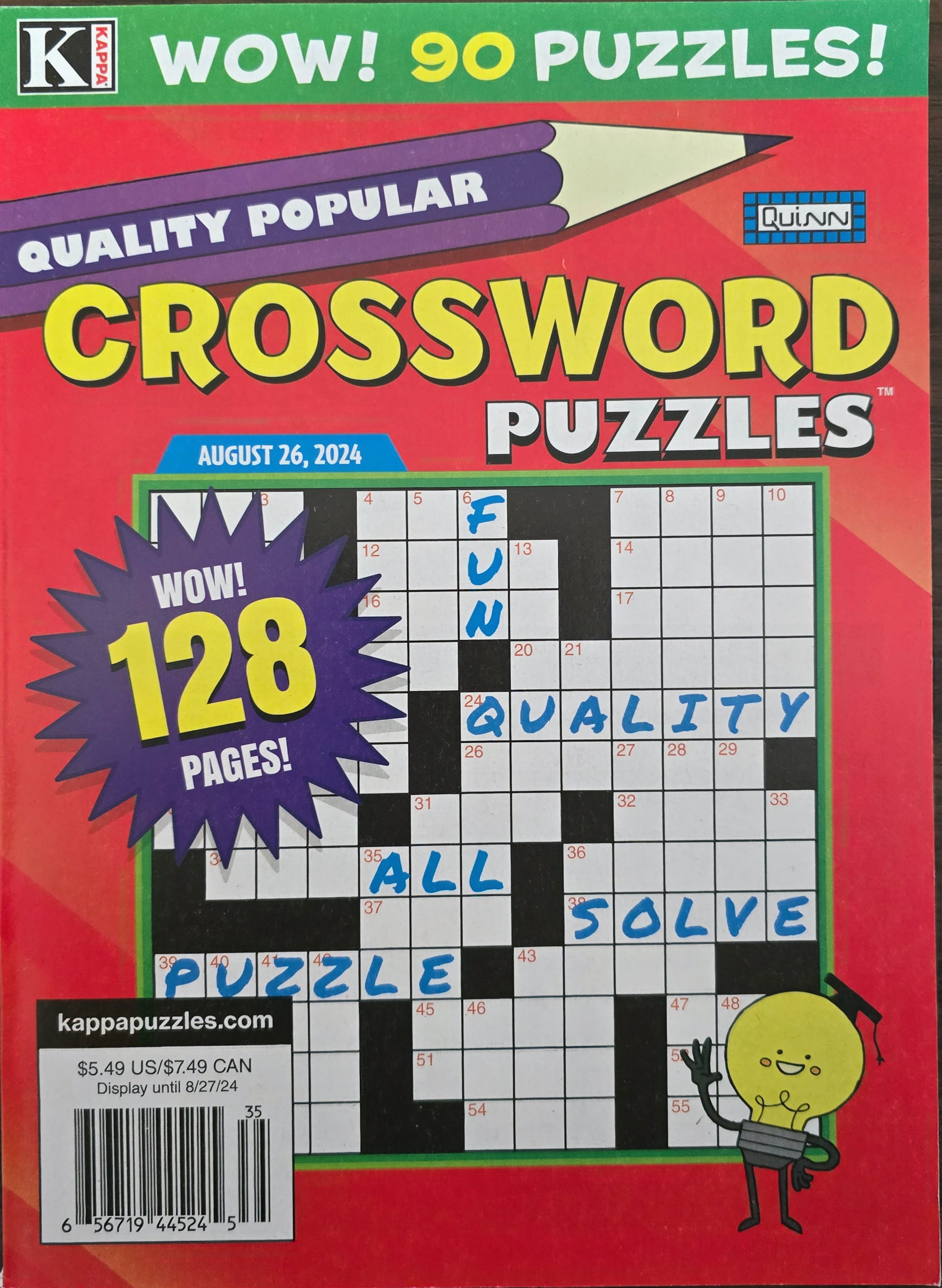 Kappa Books Publishers Crossword Puzzle Books (4 Pack) zzp8f