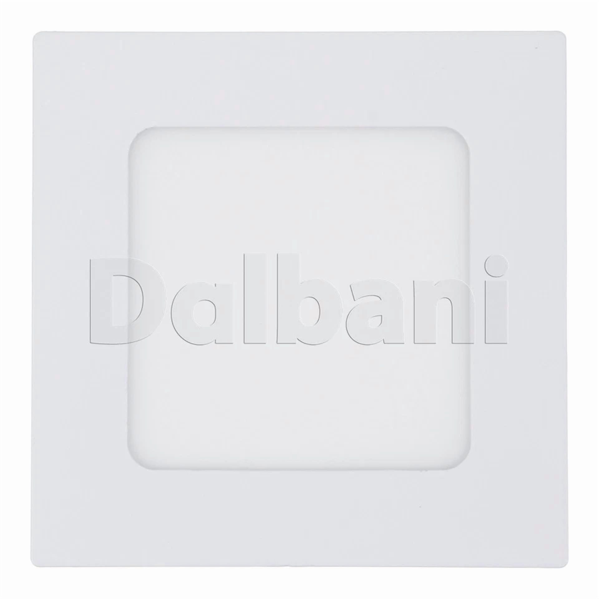 Knack 6W LED Recessed Square Ceiling Panel Light (White, 4000K Neutral White) cxtja