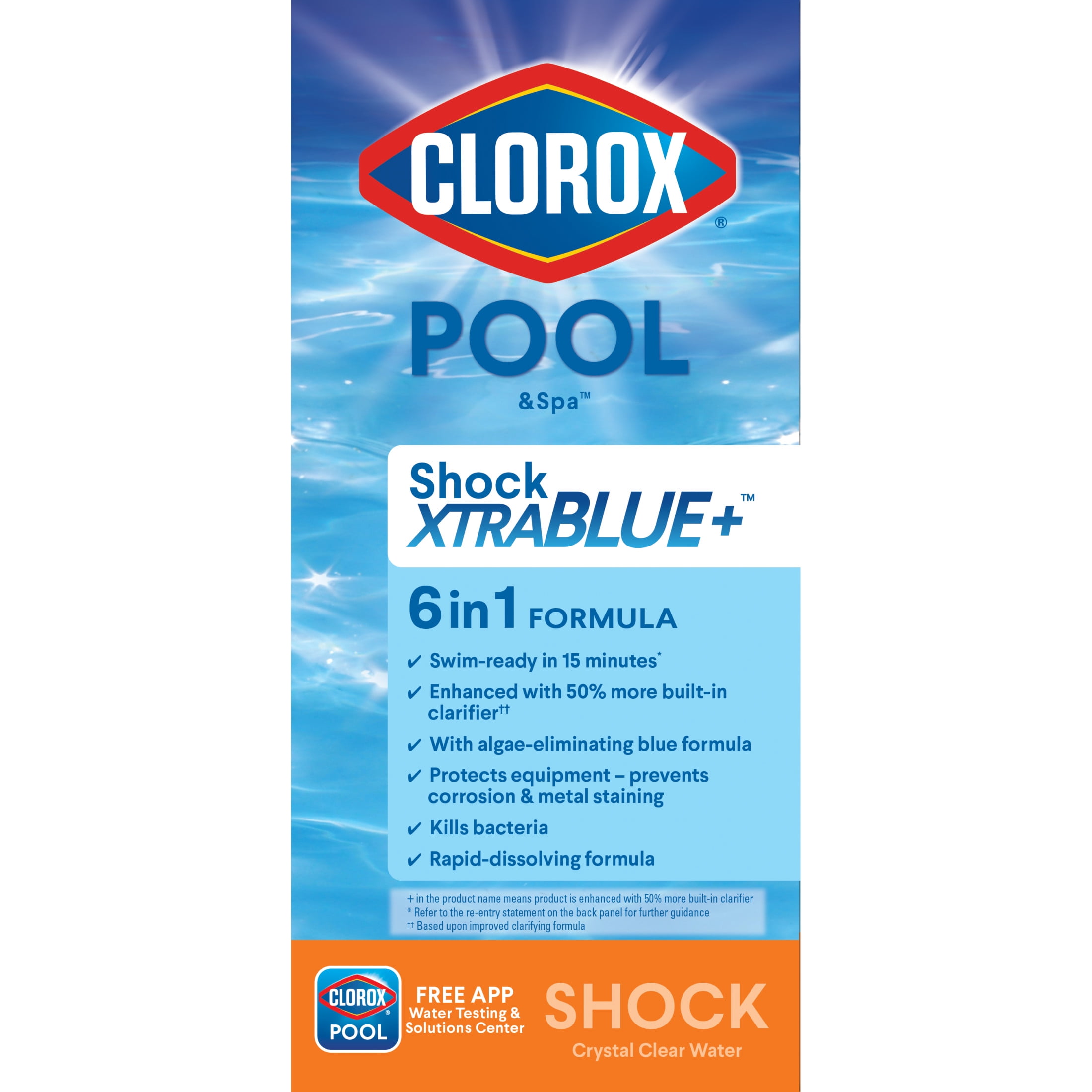 Clorox Pool&Spa Shock XtraBlue Algae-Fighting Pool Treatment (6 Pack) gdyaa