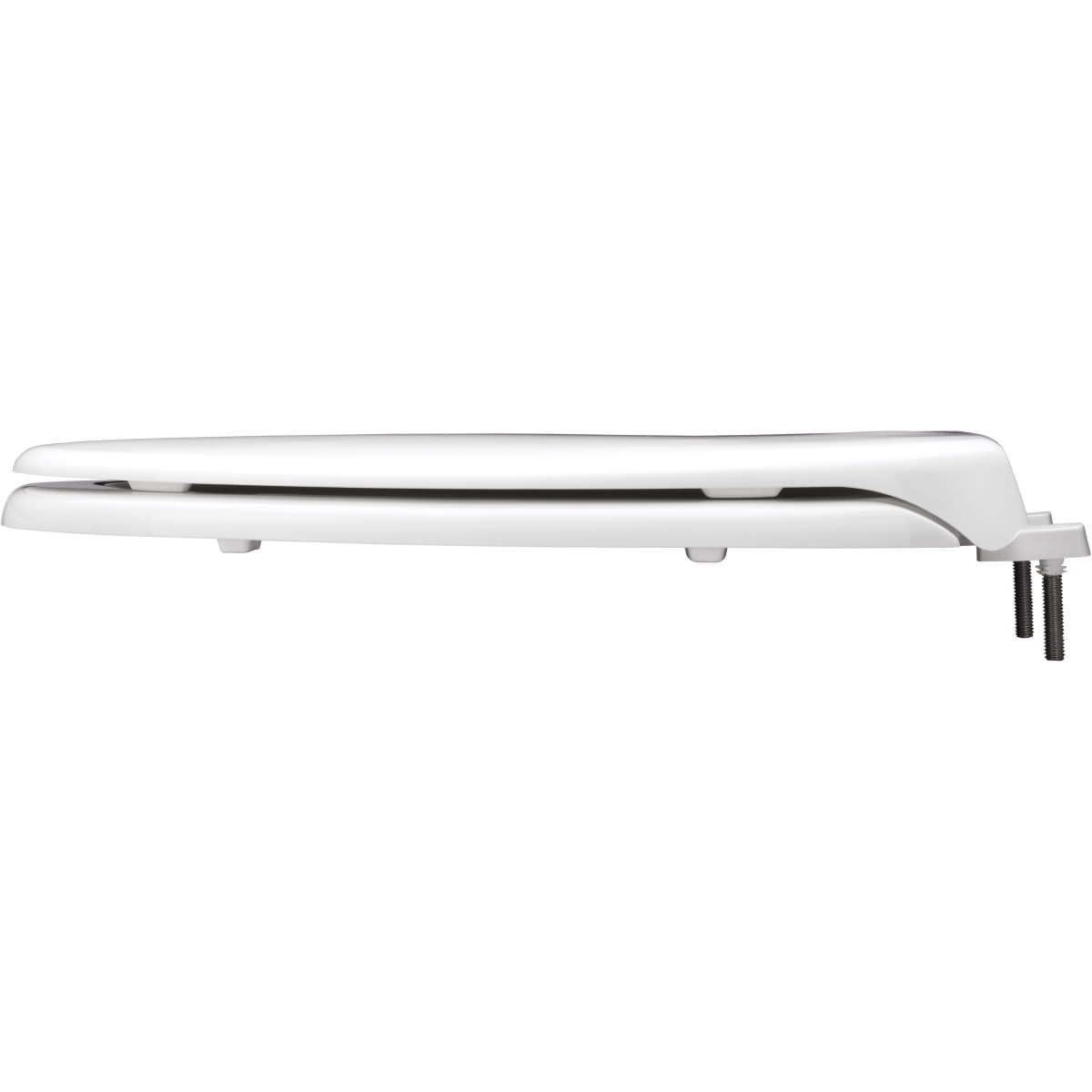 Bemis Hospitality Heavy-Duty Plastic Toilet Seat (White, Elongated) rmrnq