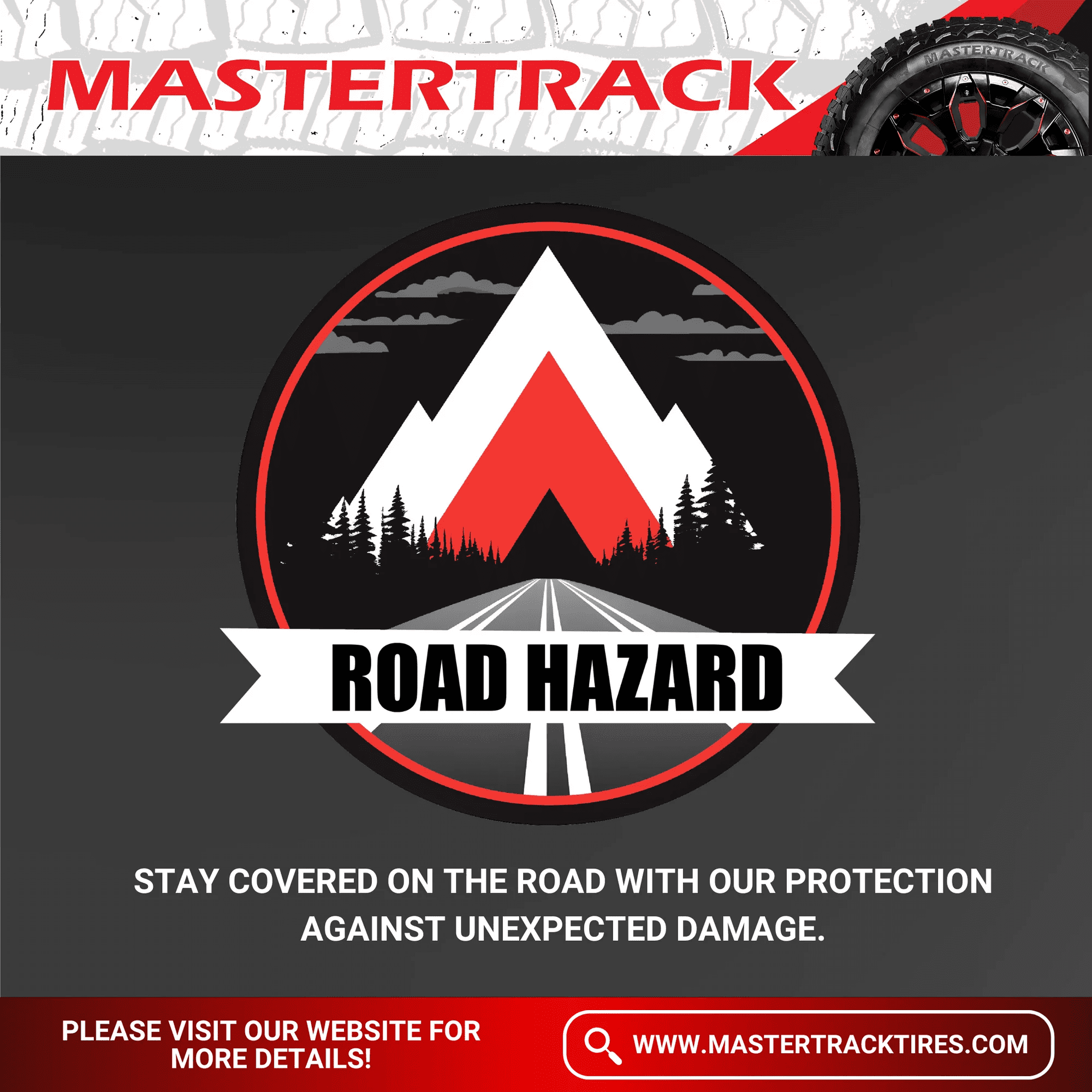 Mastertrack UN203 Radial Trailer Tire (ST235/85R16, 12 Ply, Load Range F) 8yw9w
