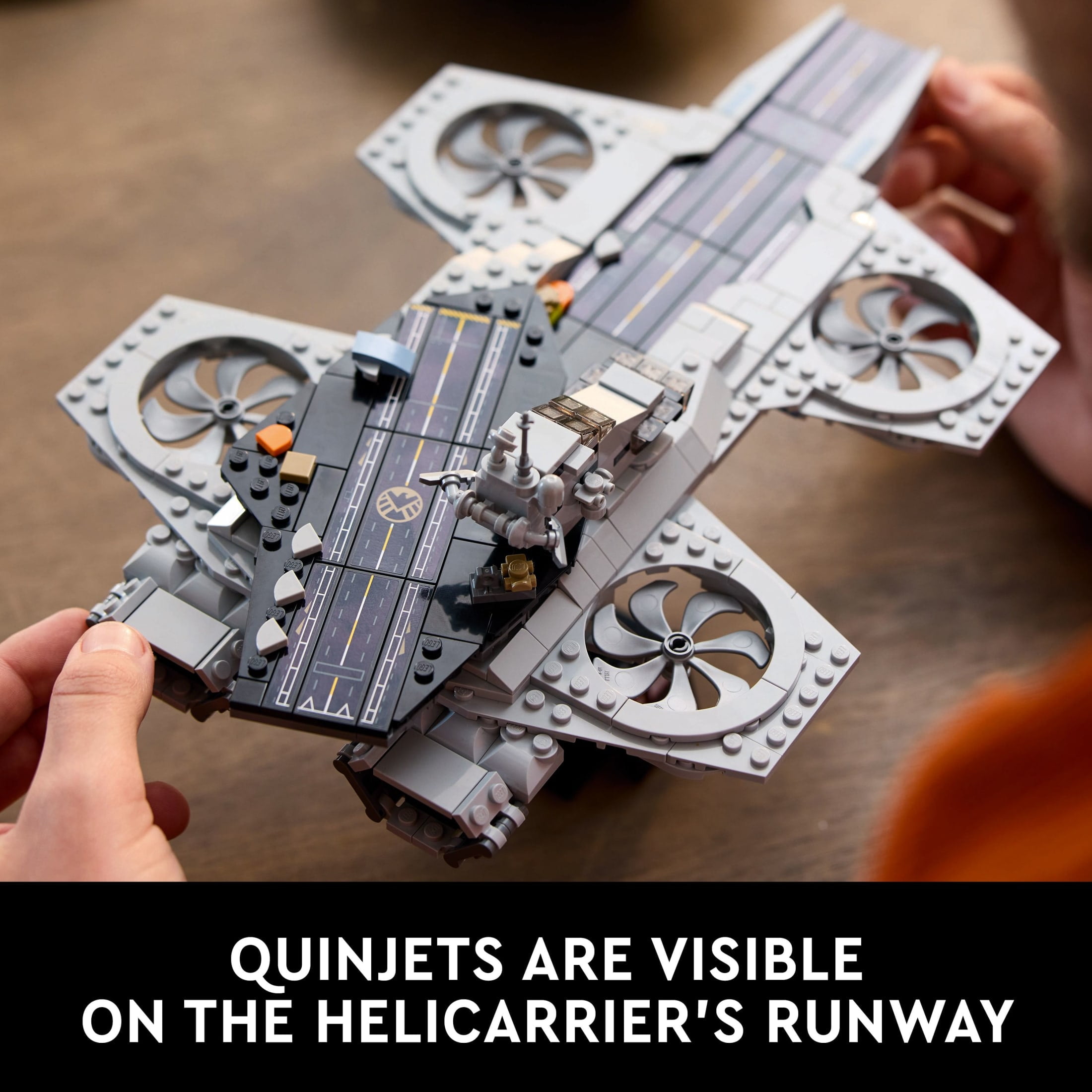 LEGO Marvel The Avengers Helicarrier Building Set for Adults (509 Pieces, 13 in. Long) 3n408