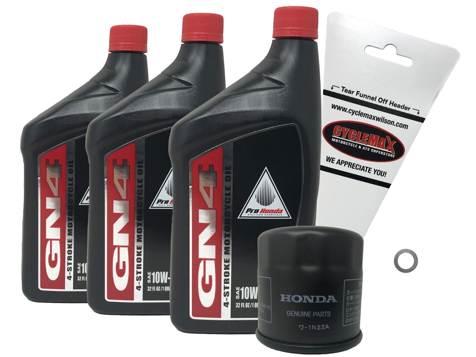 Honda Genuine OEM Oil Change Kit for Rebel CMX500 (2017-2021, 3 qt) y64bq