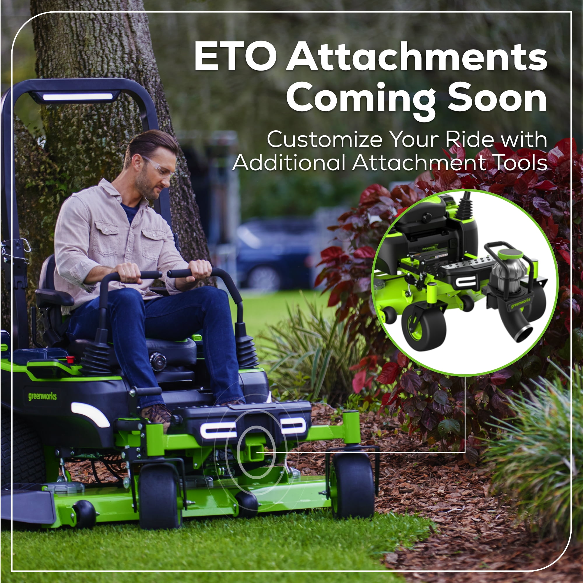 Greenworks 60V 54 in Maximus Zero Turn Riding Mower with 6 Batteries and 1.5kW Charger (54 in Deck) x2qi1