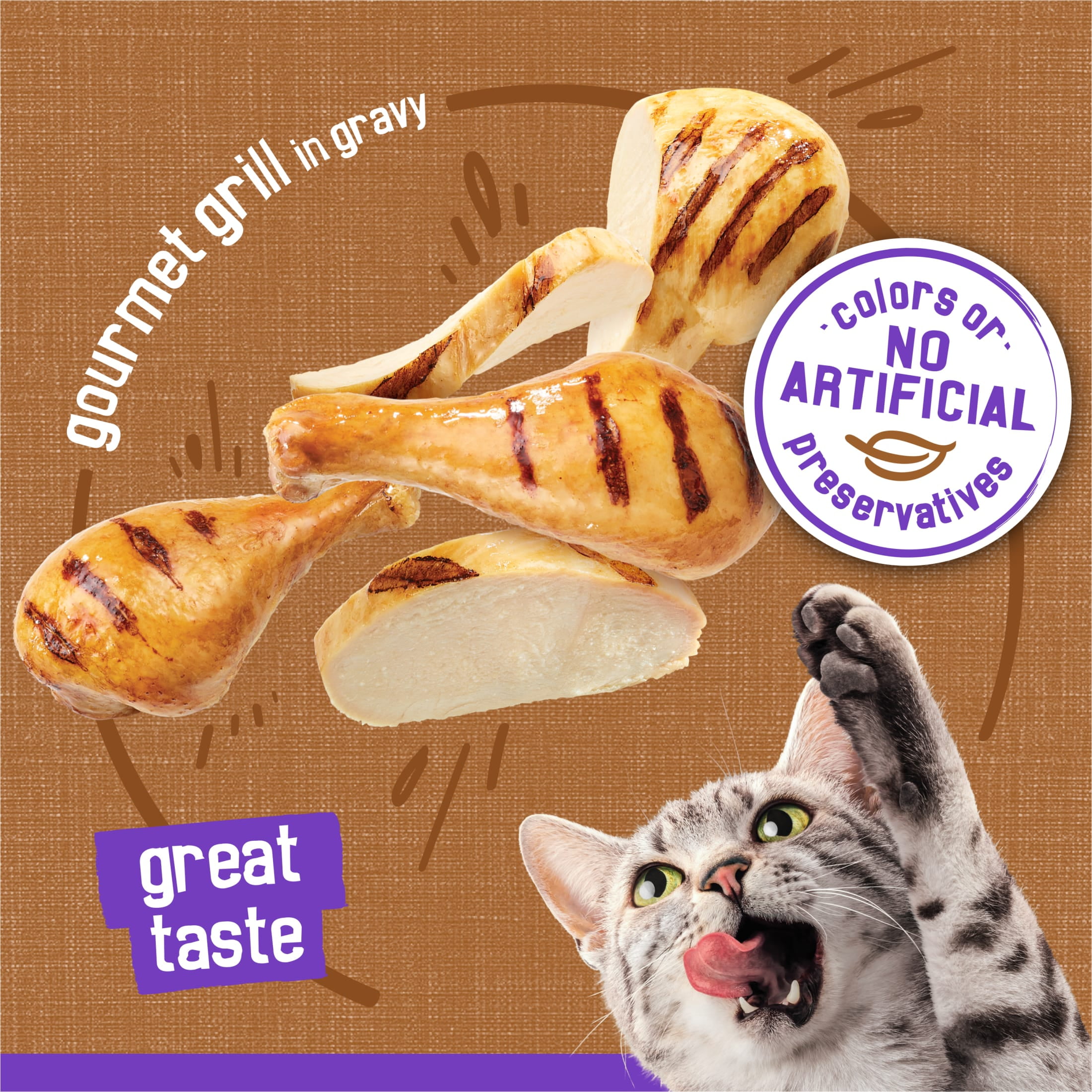 Friskies Meaty Bits Gourmet Grill Wet Cat Food in Gravy (5.5 oz) 8z0be