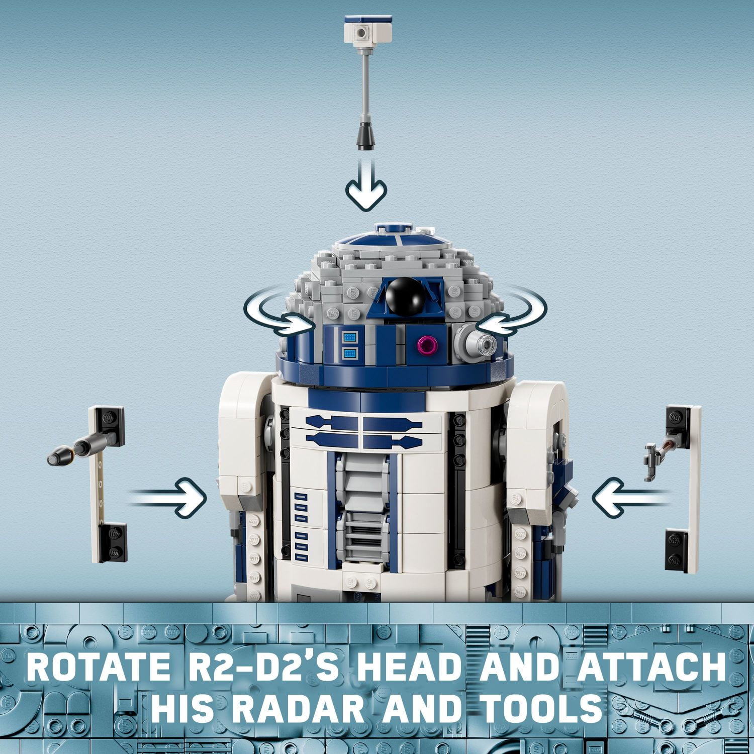 LEGO Star Wars R2-D2 Buildable Droid Figure with Darth Malak Minifigure (1,050 Pieces) ywa35
