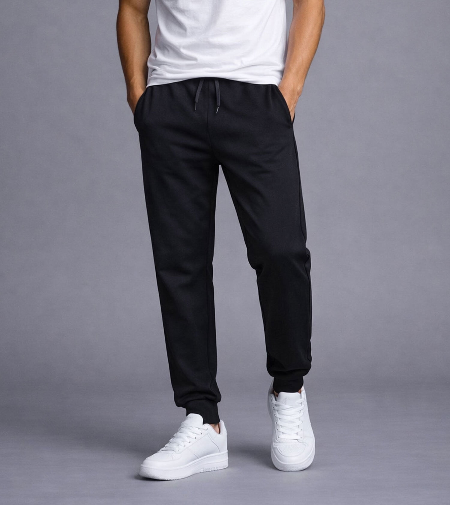 SMNDY Men's Active Athletic Jogger Sweatpants with Pockets (Black, S, 3 Pack) wn2iz