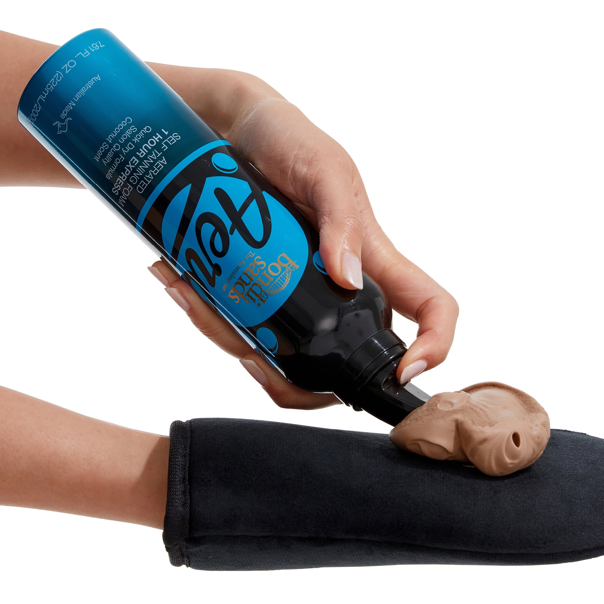 Bondi Sands Aero Express Self Tanning Foam, Lightweight Streak-Free Formula for Face and Body (7.61 oz) nlwzc