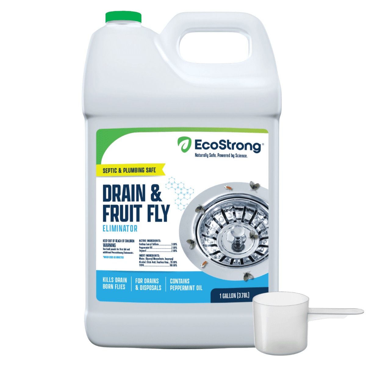 Eco Strong Fruit Fly Treatment and Drain Fly Eliminator Gel (128 fl oz) fdjyy