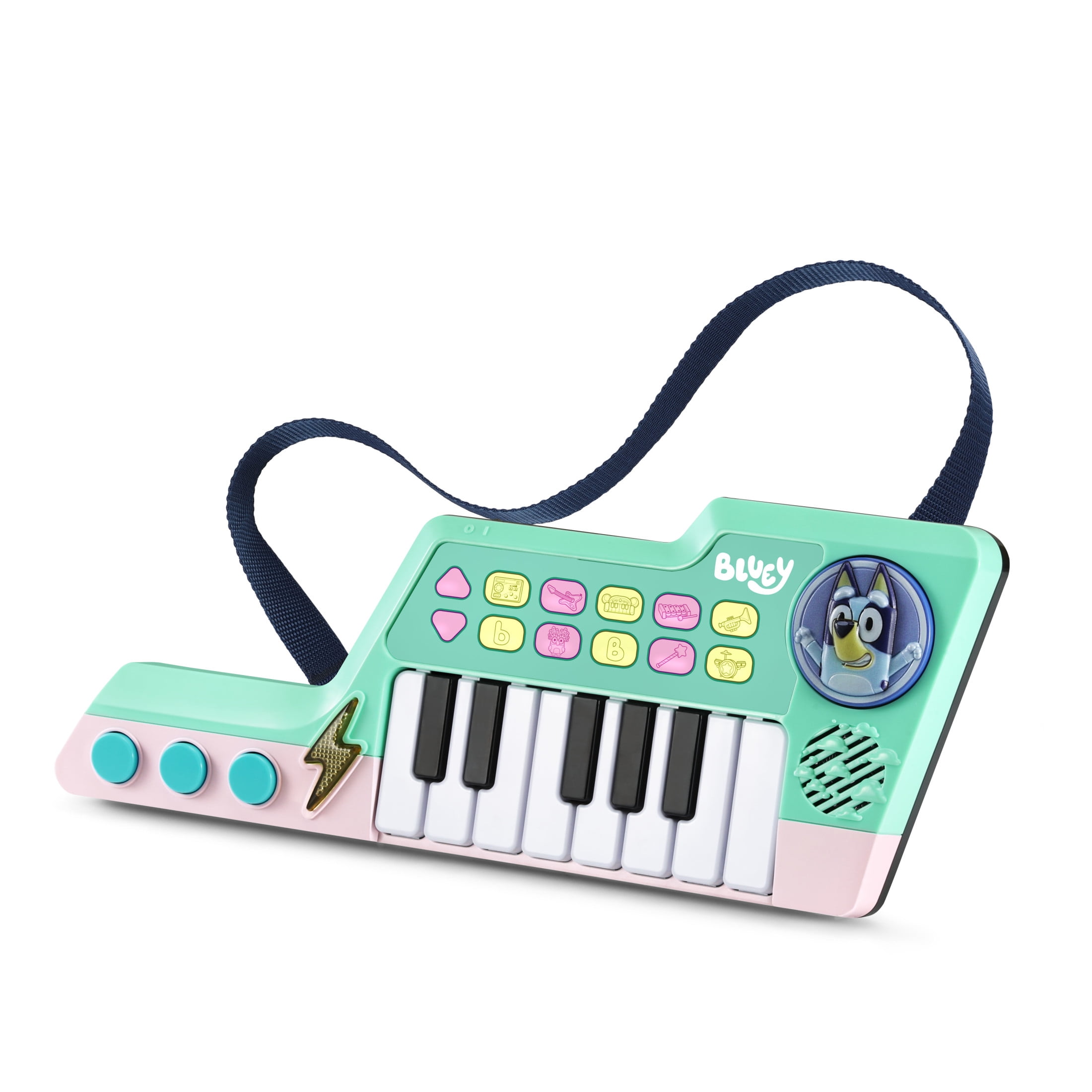 Bluey VTech Musical Keytar Toy with Strap and Sound Effects (13 in) zc05q