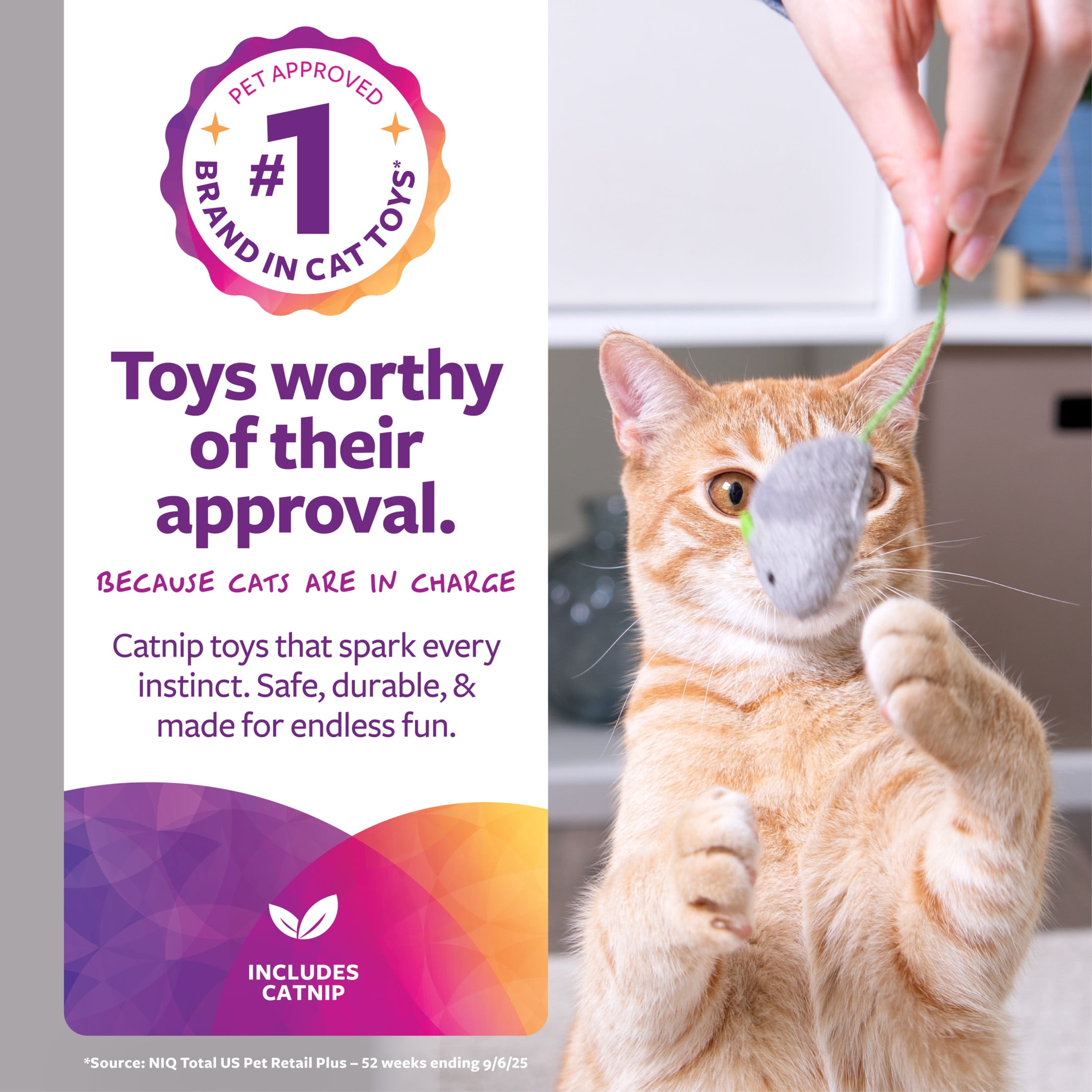 SmartyKat Skitter Critters Catnip Mice Cat Toys (Multi-Color, 10 Count) yms0z