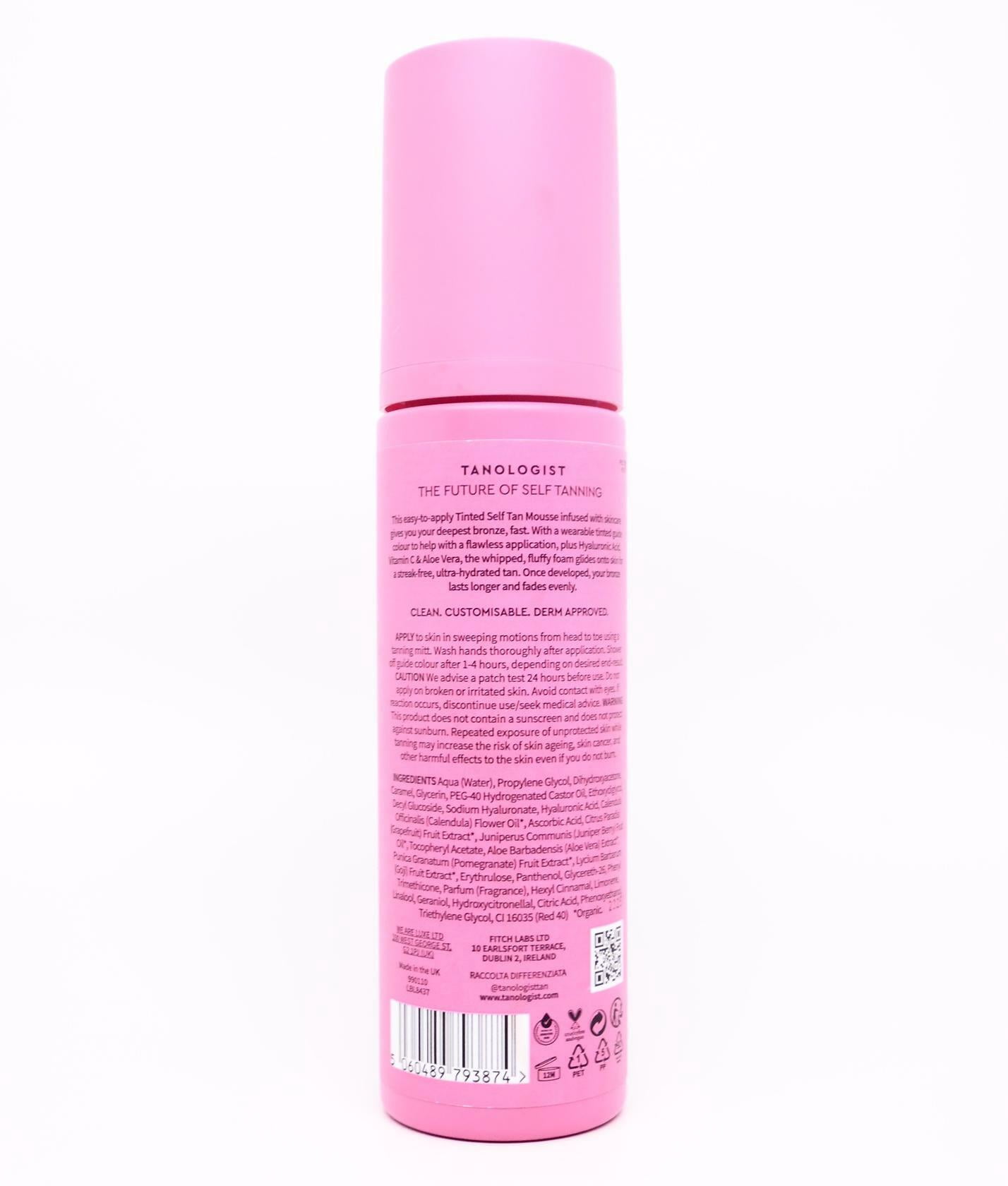 Tanologist Tinted Self-Tan Mousse (Light, 6.76 fl oz) q4b9z