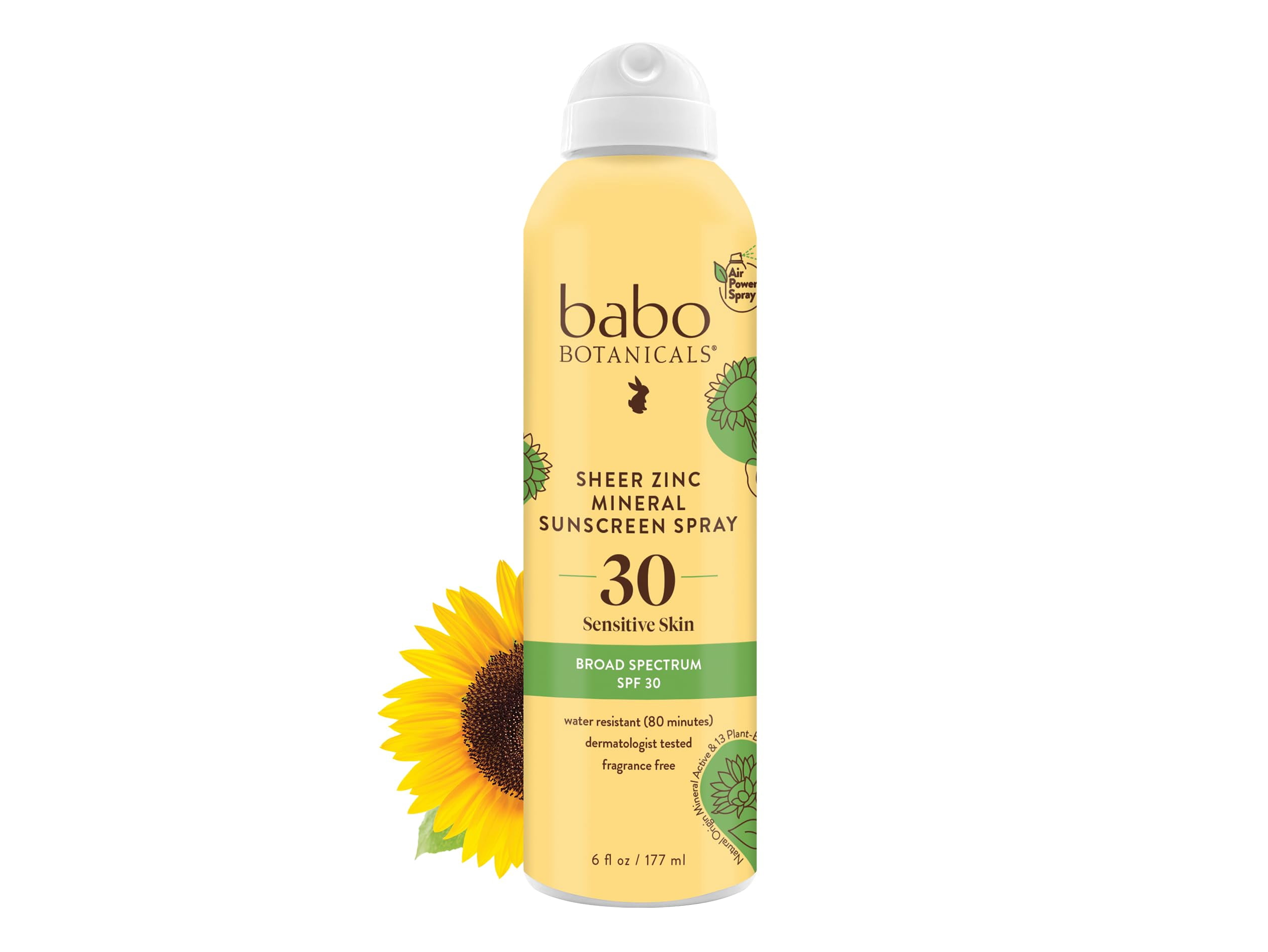 Babo Botanicals Zinc Sunscreen SPF 30 Broad Spectrum Protection (White, 4 Pack of 6 oz) stasa