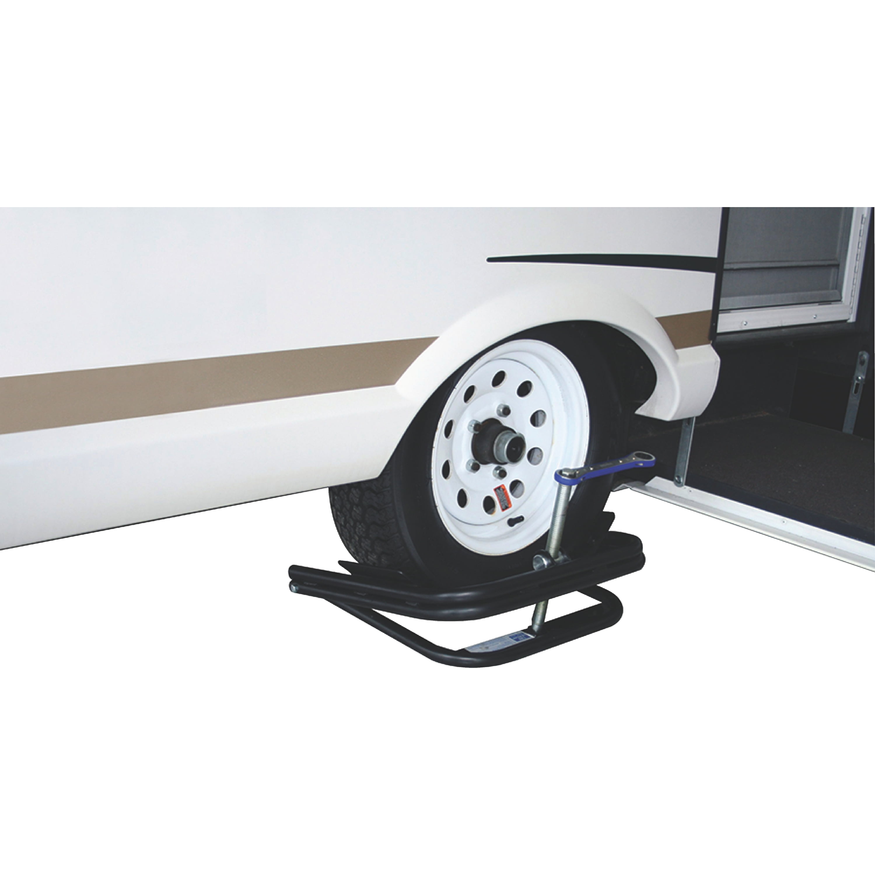 BAL 28050 Tire Leveler for Light RV Trailers (Heavy-Duty Steel, Fits 13 in to 15 in Tires) pv9ta