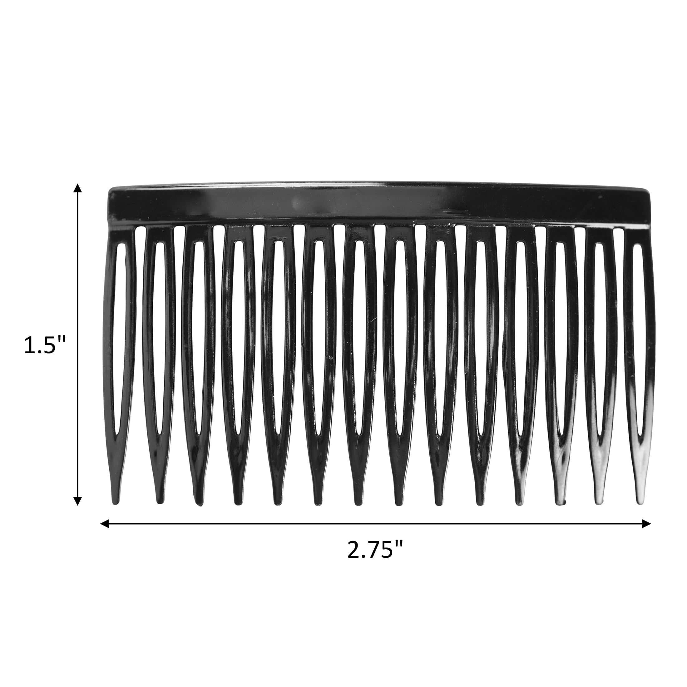 Scunci Plastic Side Hair Combs for Secure Updos and Styling (Multicolor, 12 Count) hemv8