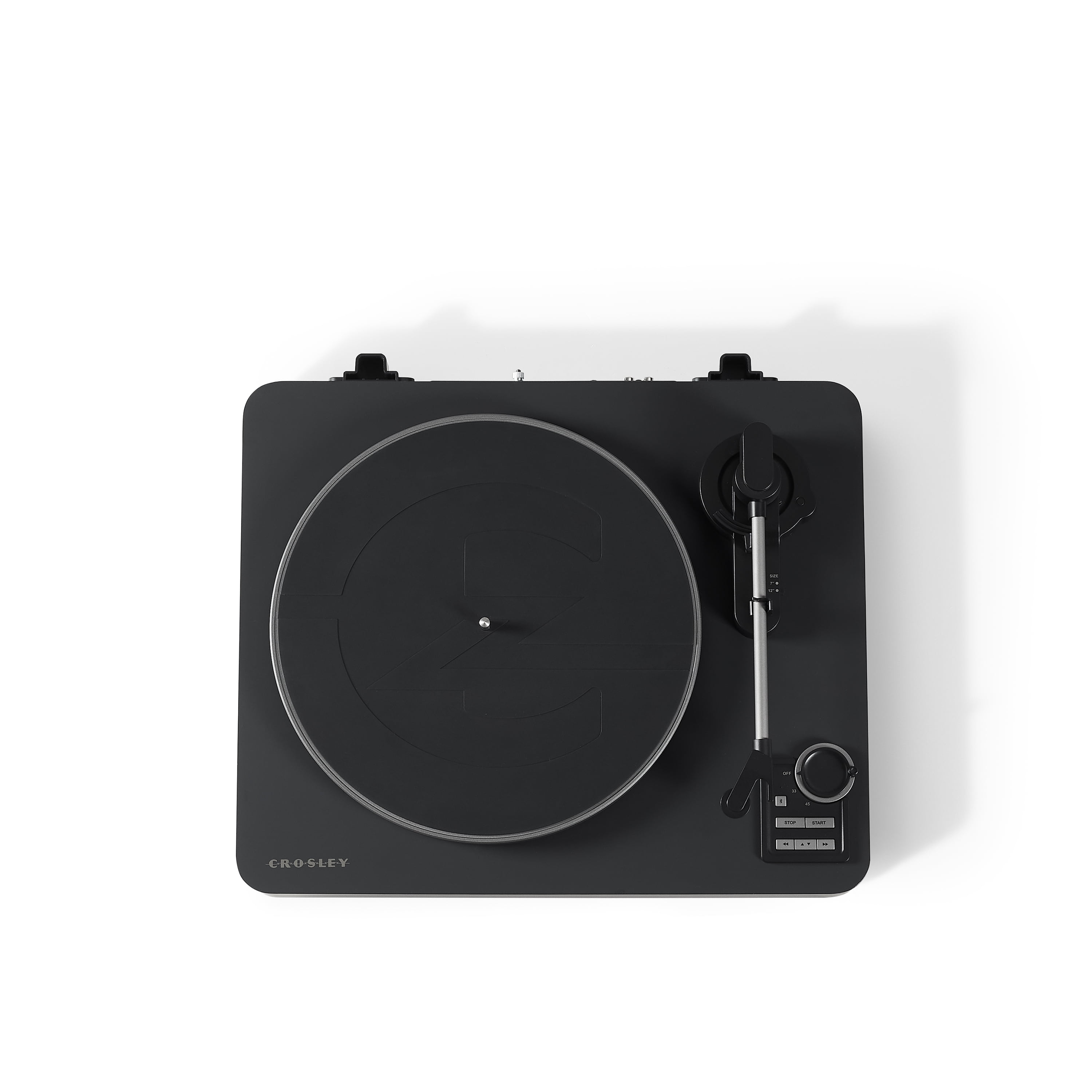 Crosley C300 Fully Automatic Bluetooth Vinyl Record Player (Black, 2-Speed) o8hkg