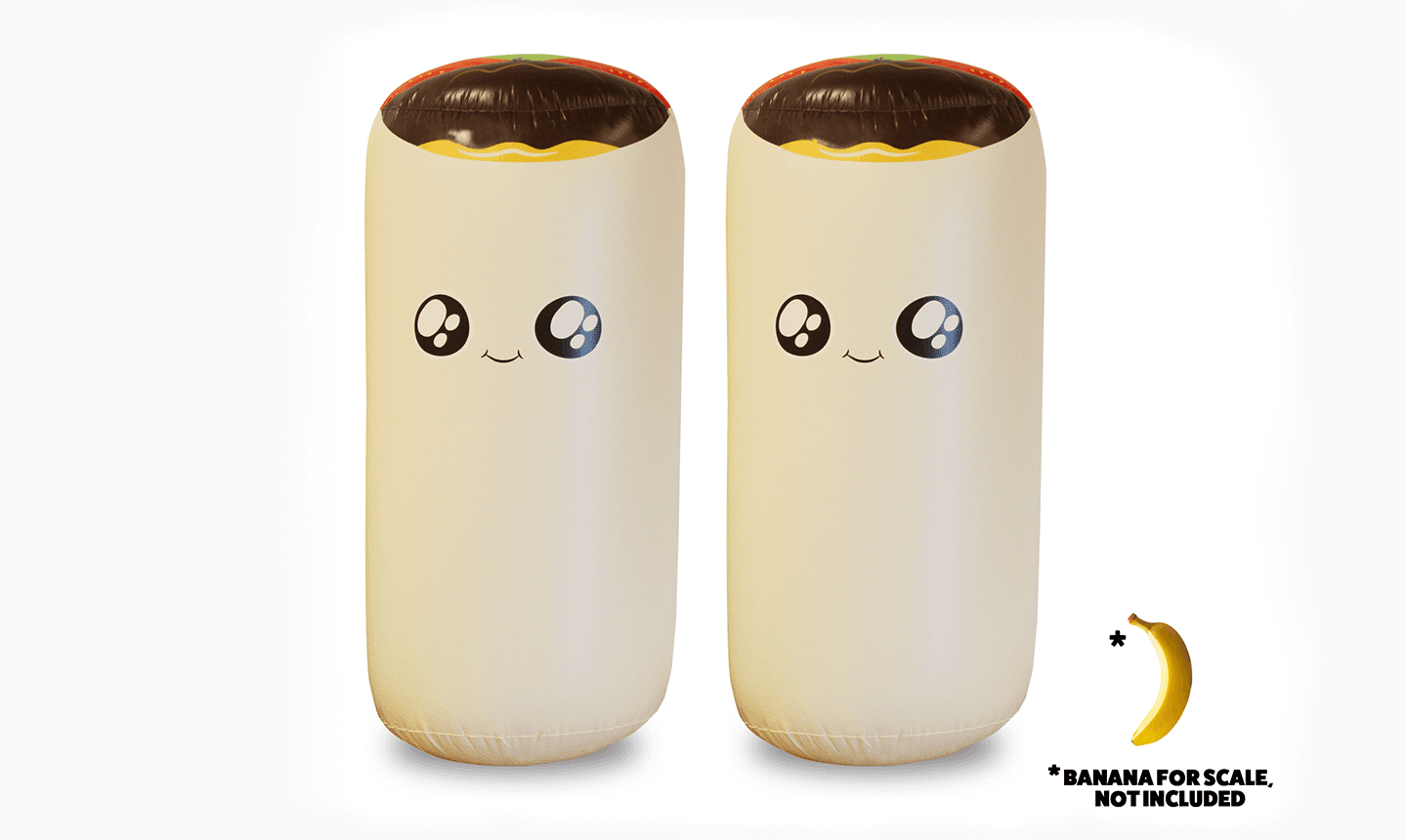 Exploding Kittens Throw Throw Burrito Extreme Outdoor Party Game (2-6 Players, 3 ft Inflatable Burritos) ouc03