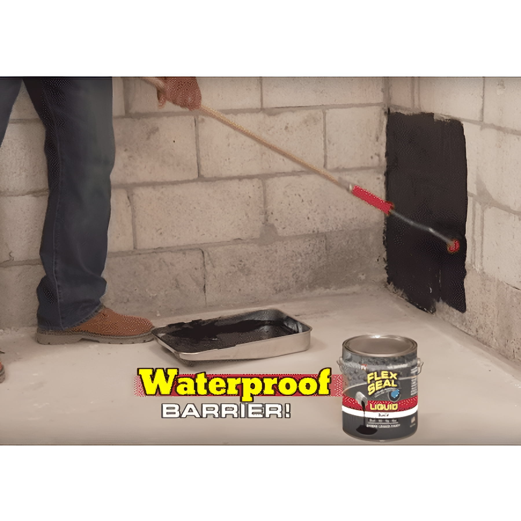 Flex Seal Liquid Rubber Coating Waterproof Sealant (Gray, 32 oz) 6ltfz