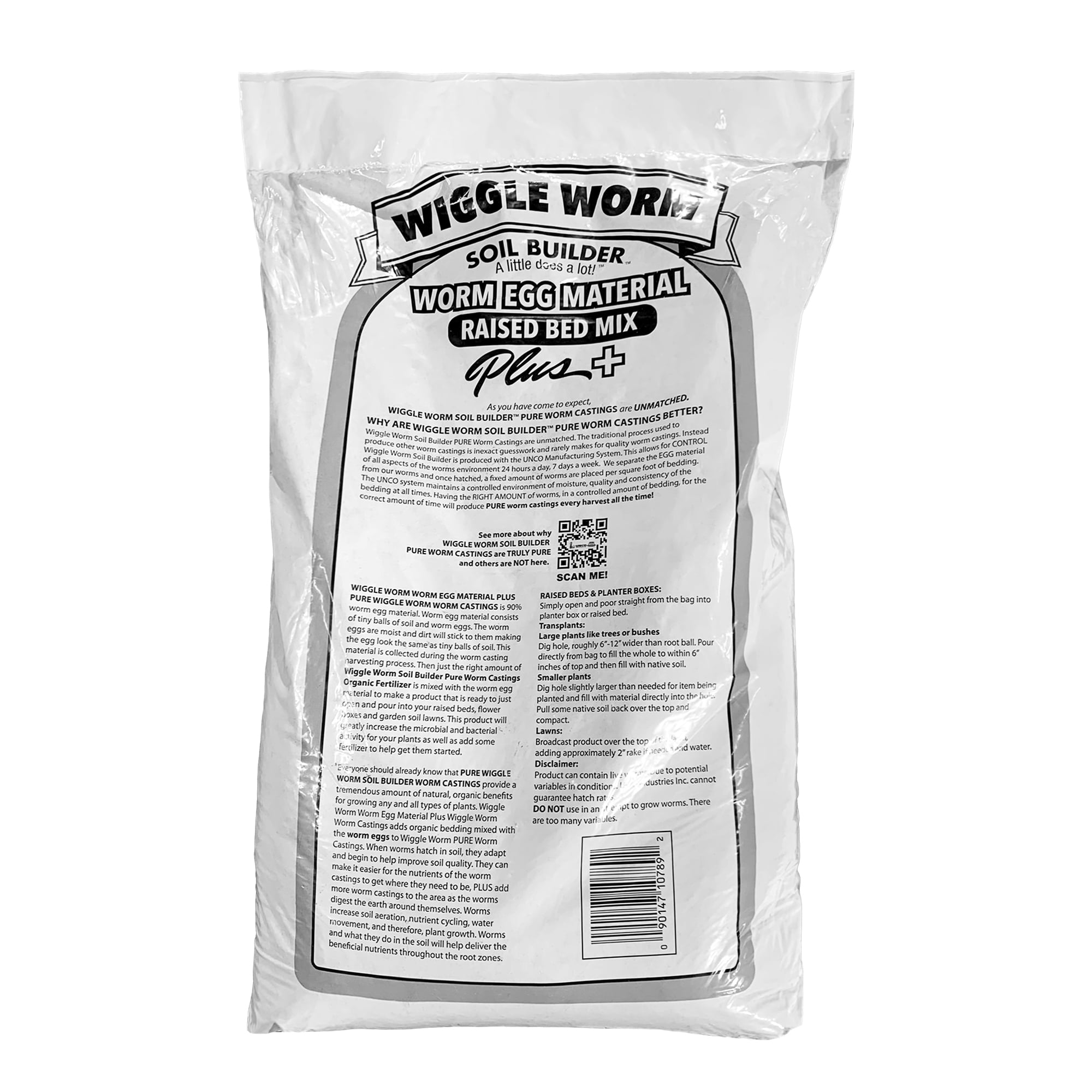 Wiggle Worm Raised Bed Mix Organic Soil and Fertilizer for Container Gardening (40 lb) 6rmr7