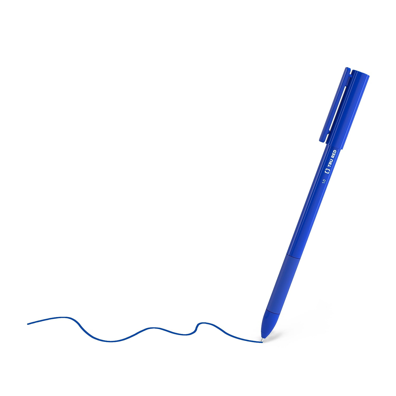 TRU RED Ballpoint Pens Medium Point 1.0mm Smooth Writing (Blue, 60-Pack) rnlno