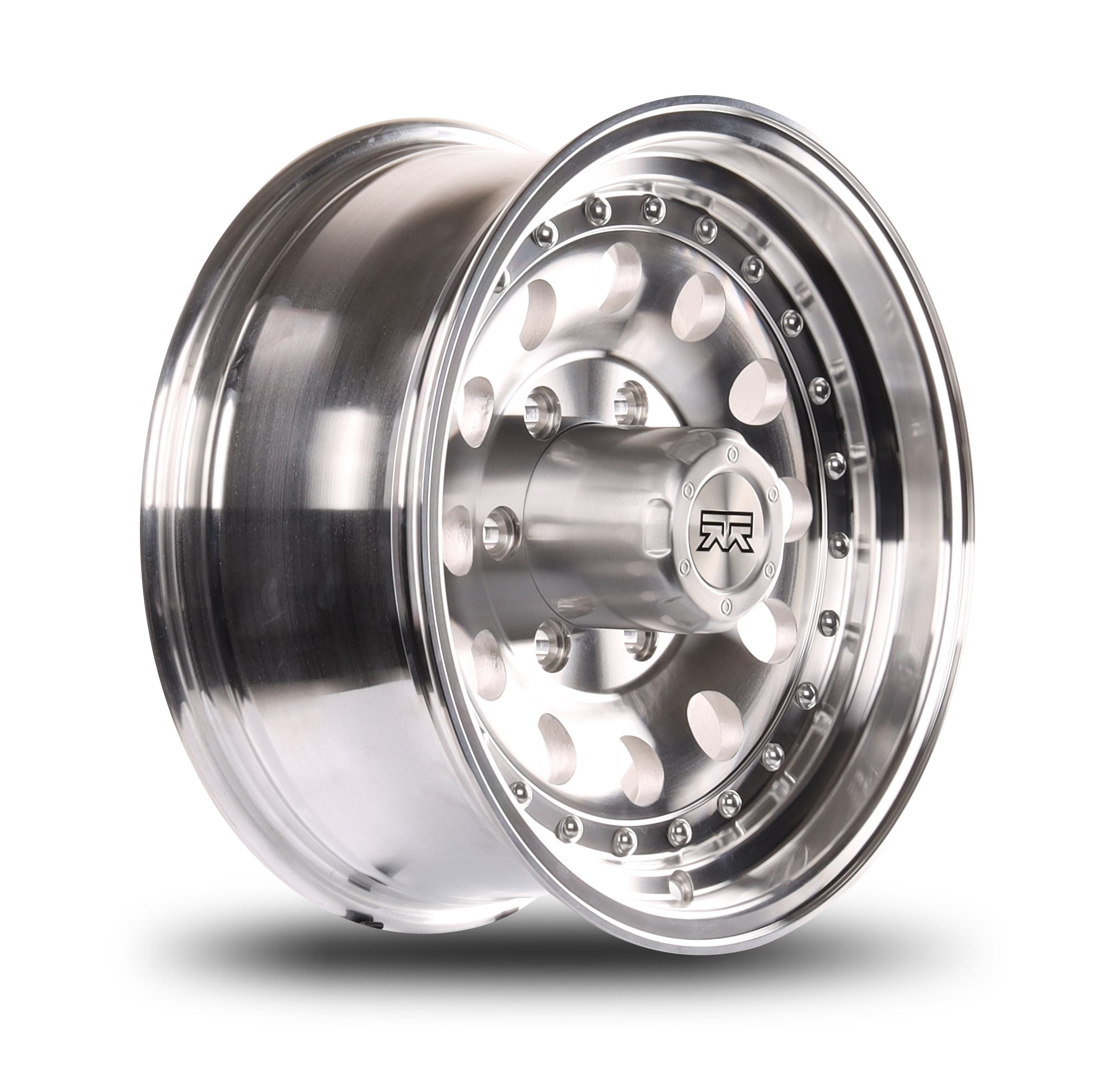 Mudder Trucker MT702 Marauder Wheel Rim (Machined, 16x7 in, 8x170 Bolt Pattern, -8 Offset) remcd