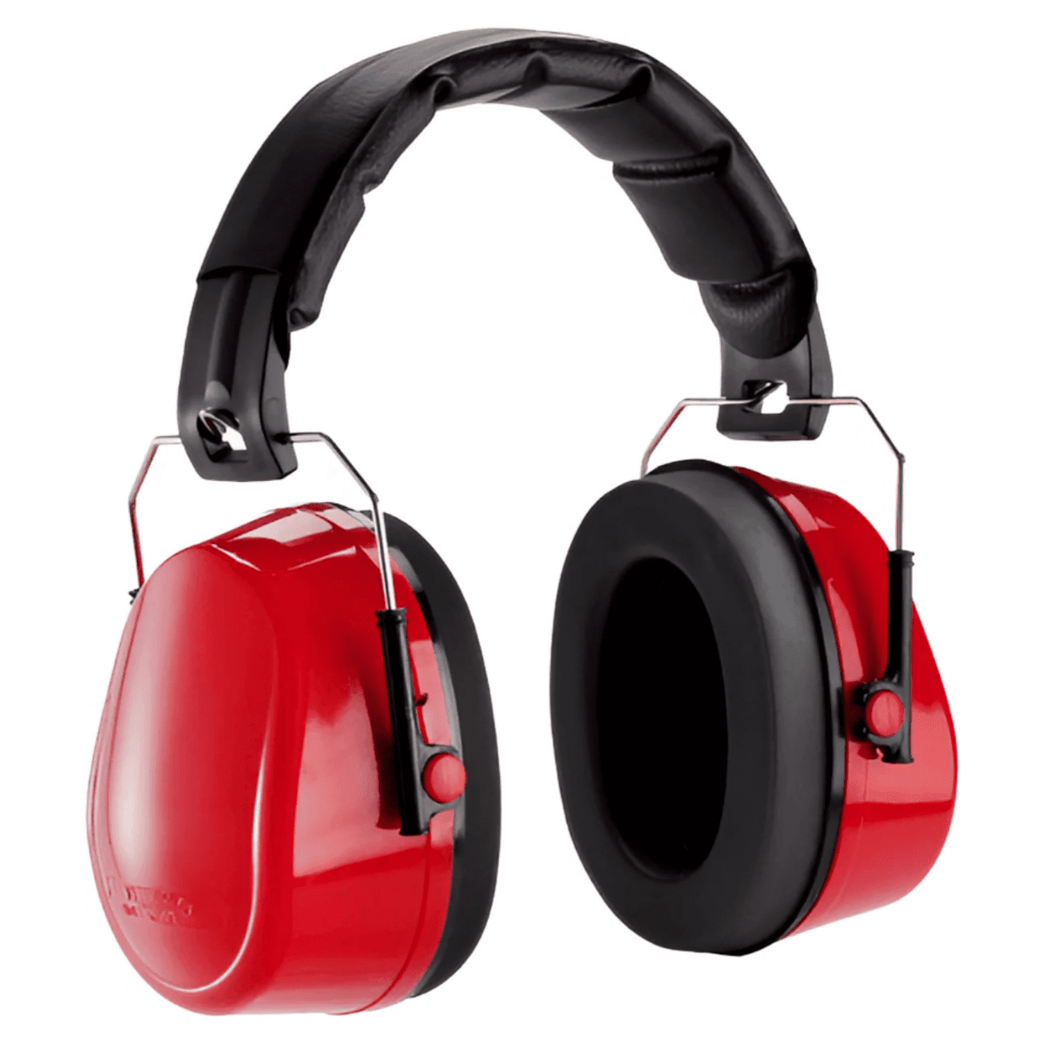 Sanoxy Low-Profile Hearing Protection Earmuffs, NRR 23 Noise Reduction Safety Gear (Red, One Size) 79xnk