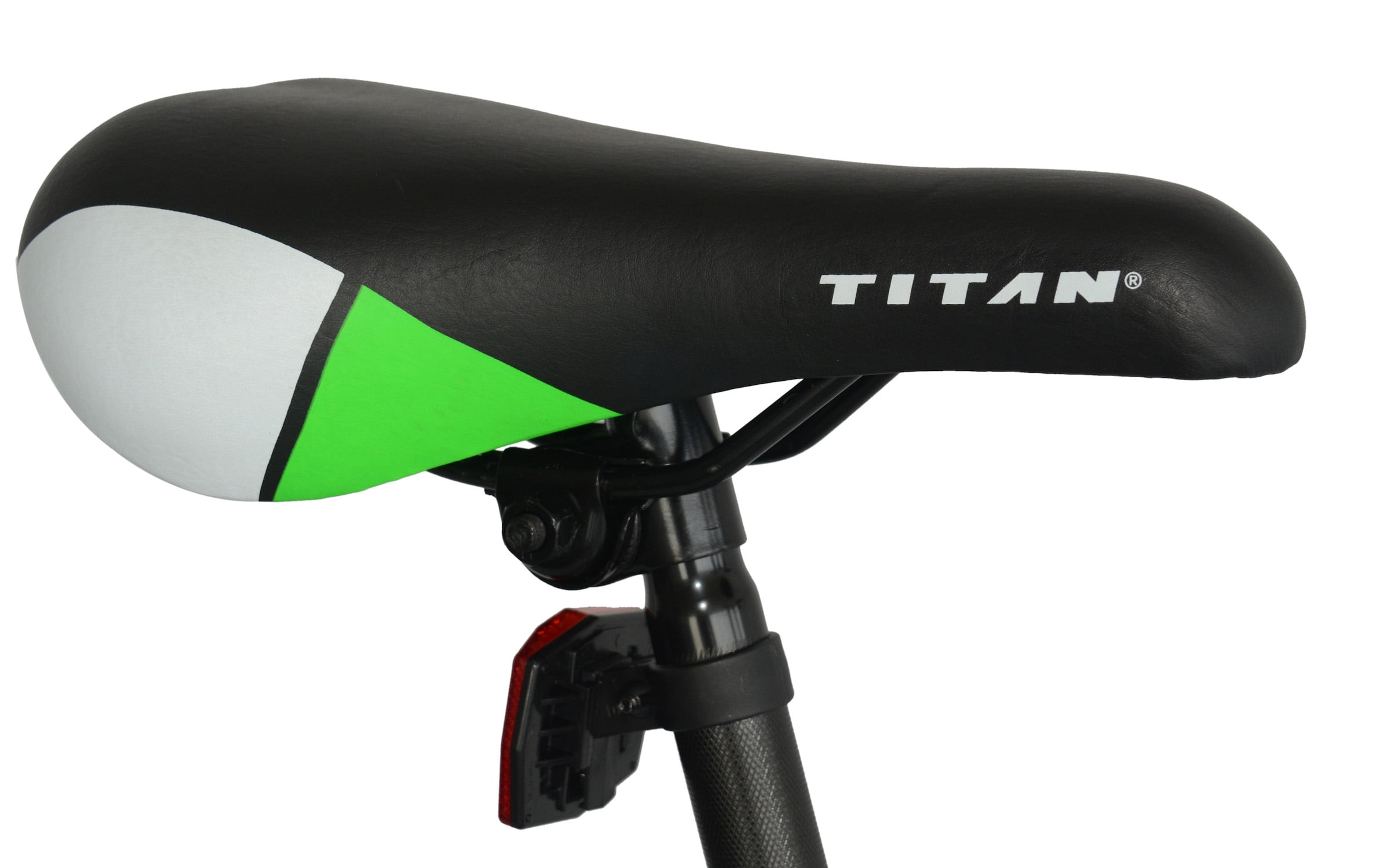 TITAN Pathfinder Elite Dual Suspension Mountain Bike, All-Terrain Trail Bicycle (White, 18 in Frame) yxhey