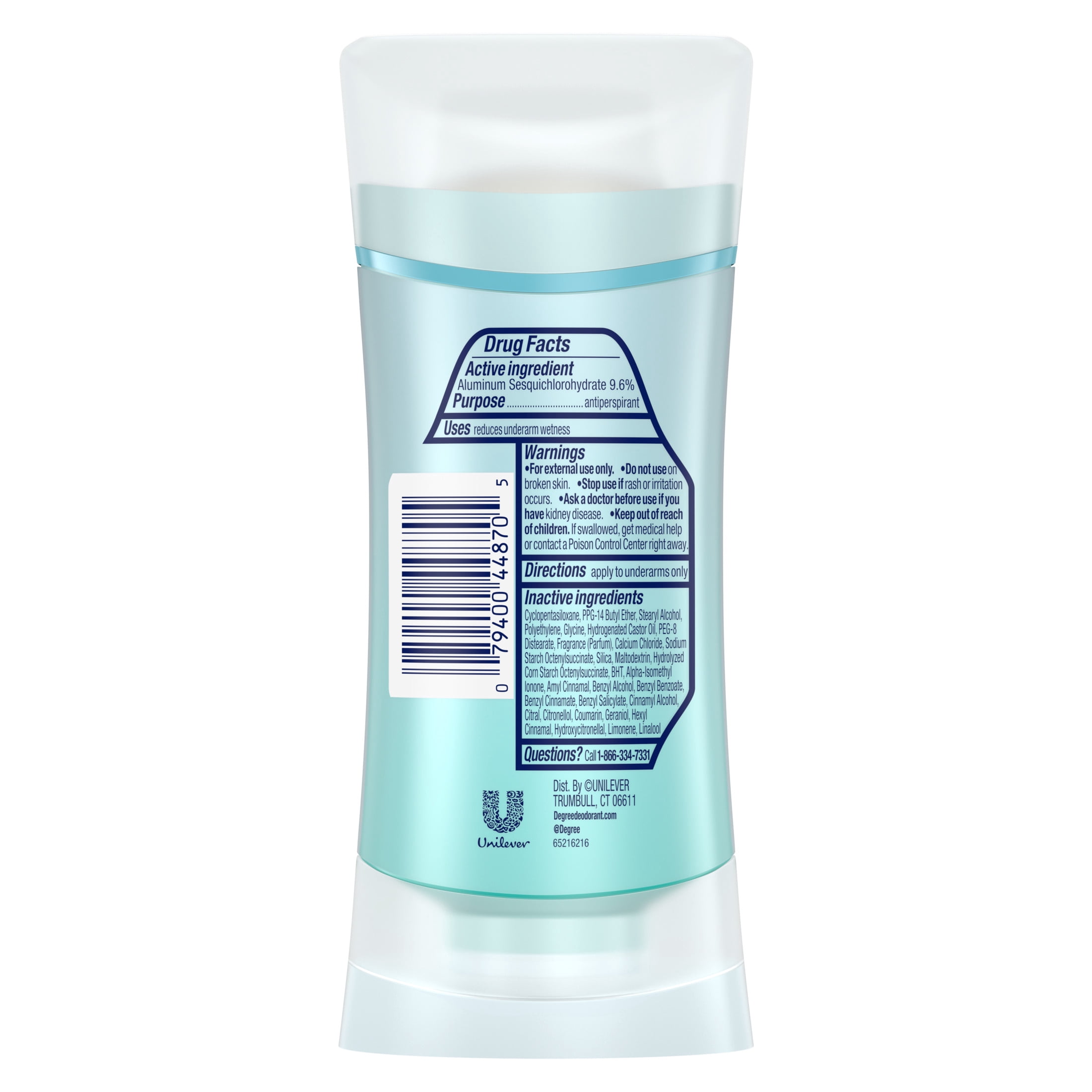 Degree UltraClear Antiperspirant Deodorant Pure Rain Anti-Stain Protection (White, 2.6 oz) j4wbc