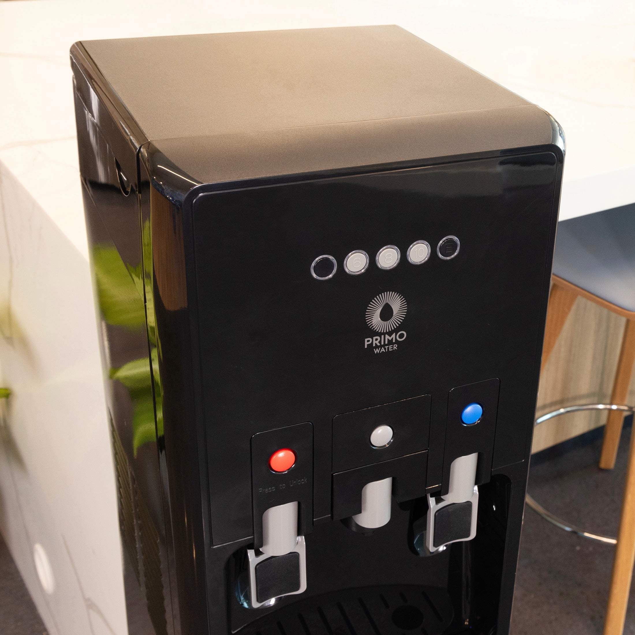 Primo Water Htrio Coffee K-Cup Water Dispenser, Bottom Loading, Hot and Cold Temperature (Black, 10 oz) akv78