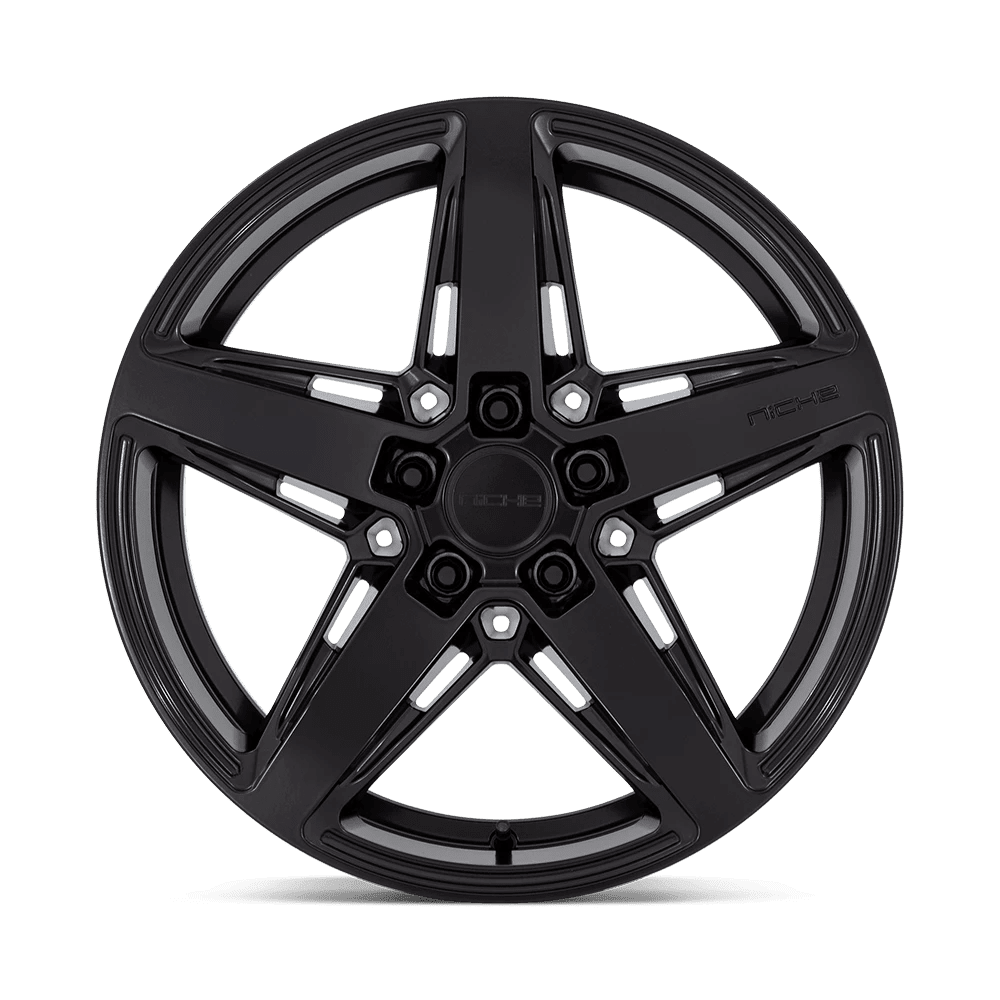 Niche M269 Cast Aluminum Wheel, Durable Matte Black Finish (18x8 in, 5x4.5 in Bolt Pattern) lh2yx