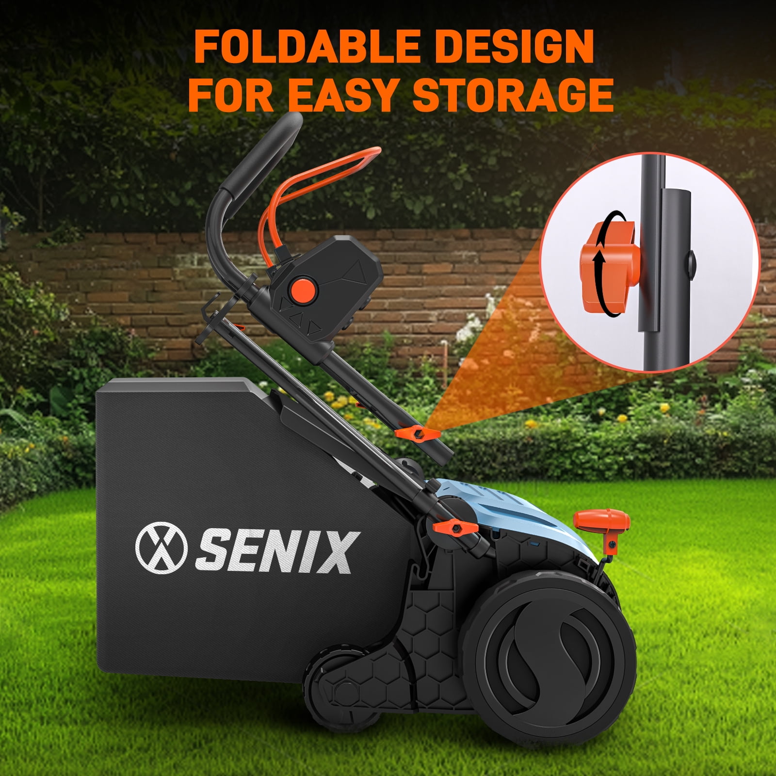 Senix 15-Inch 13 Amp 2-in-1 Electric Dethatcher and Scarifier with 13.2-Gal Collection Bag (15 in) touky