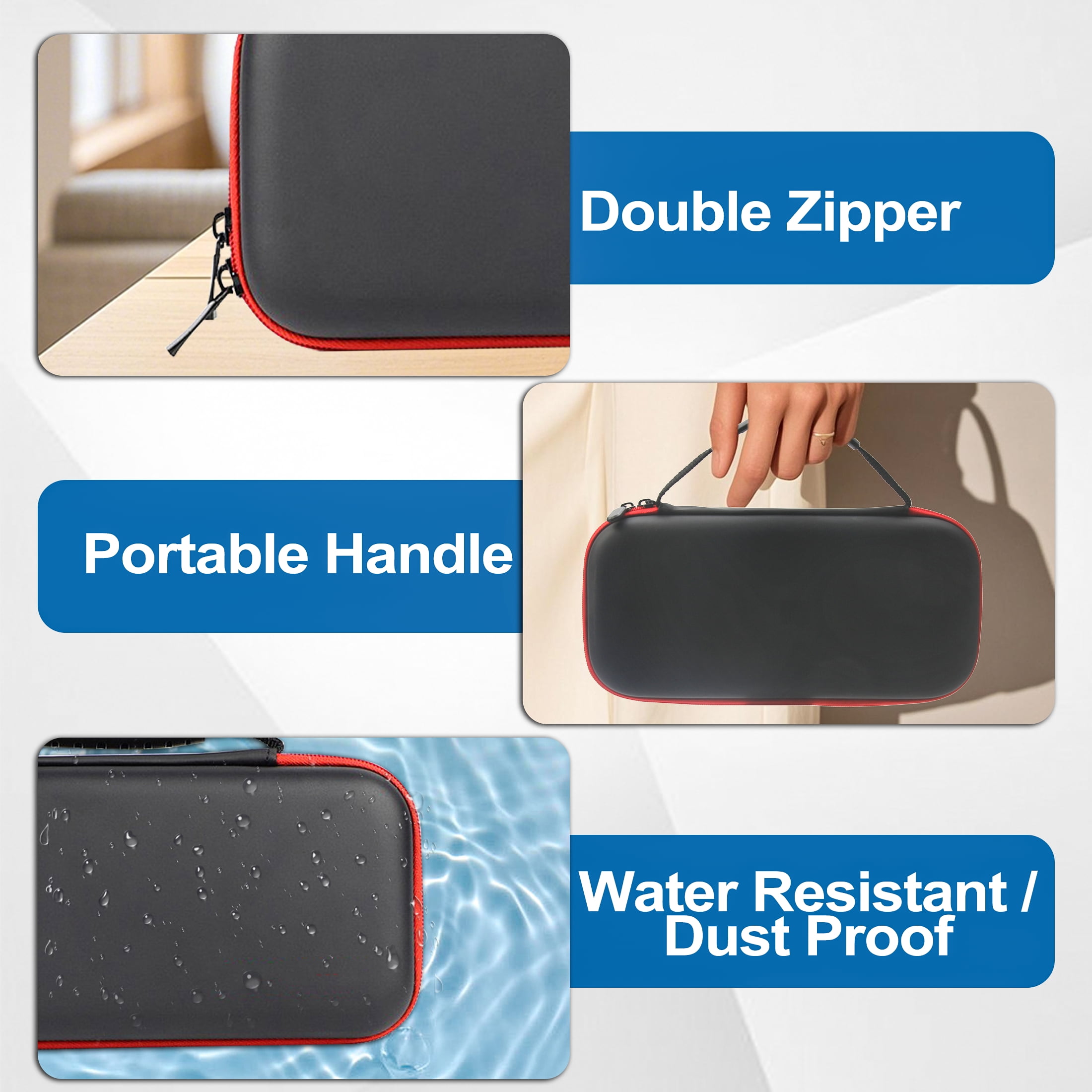YUOY Carrying Case for Nintendo Switch 2 (2025), Hard EVA Travel Protective Storage Bag with Screen Protector (Black, 1 Pack) kvp0u
