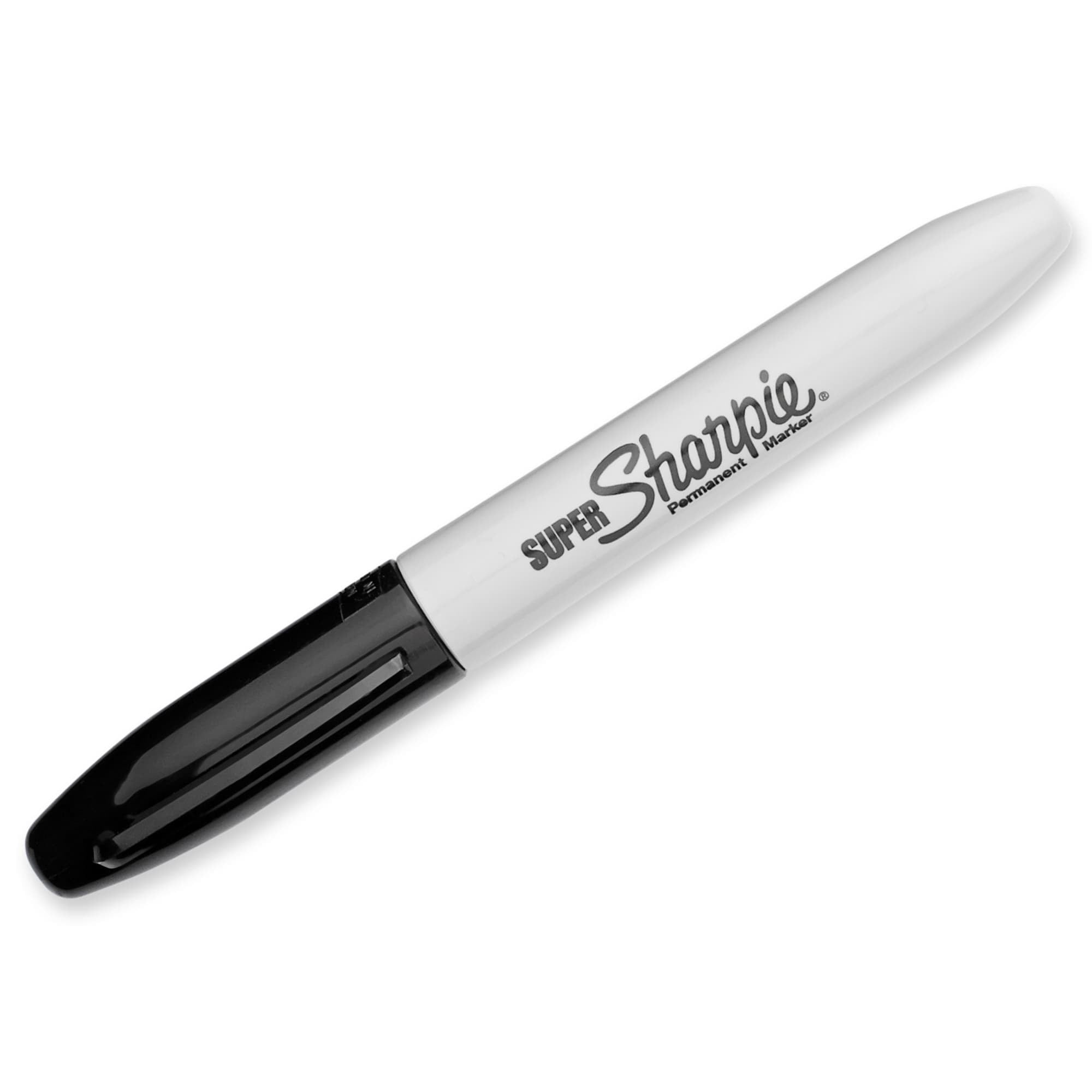 Sharpie Super Permanent Markers, Fine Point, Quick-drying Ink, (Black, 12 Count) jljma