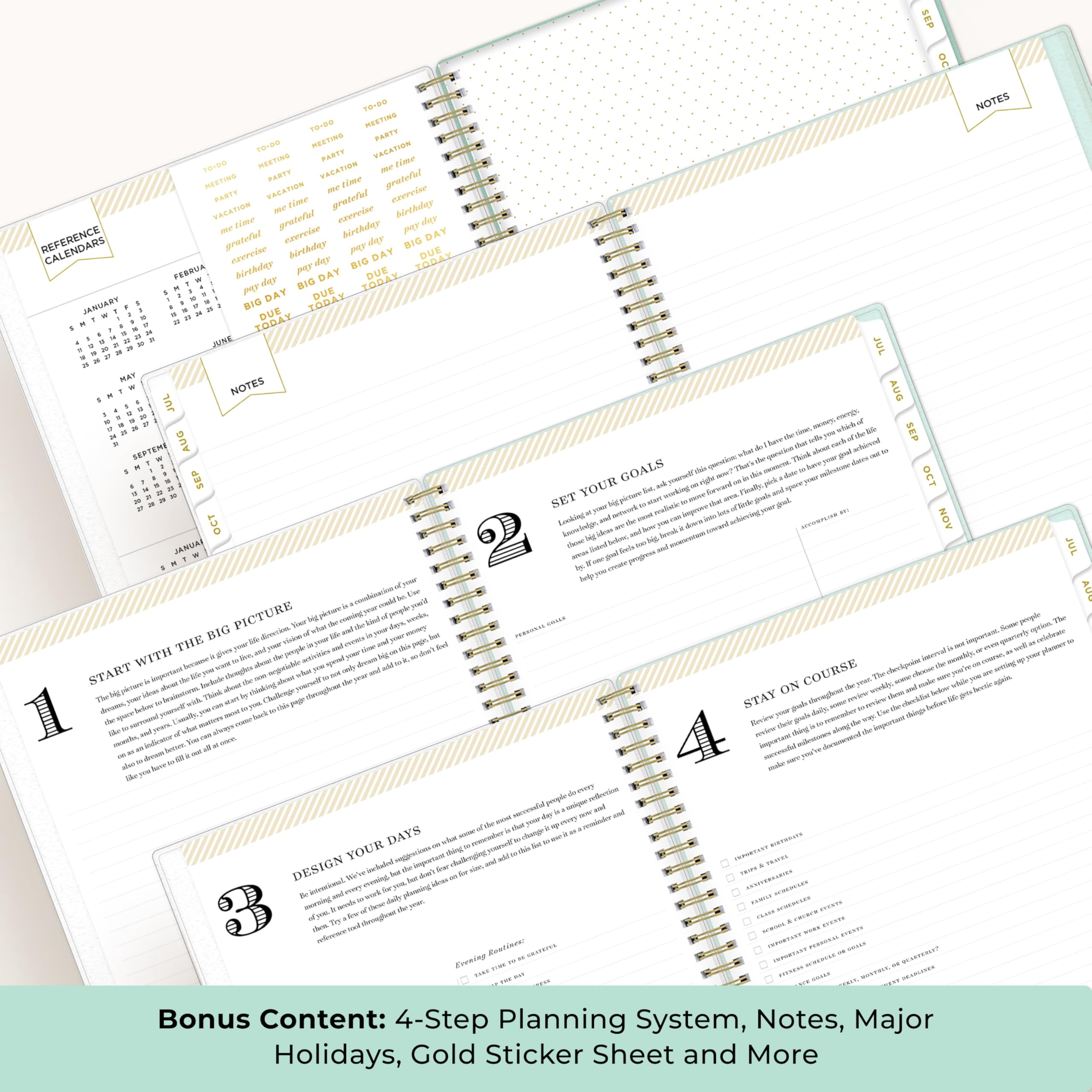 Blue Sky Day Designer 2026-2027 Academic Planner, Weekly & Monthly Organizer (Secret Garden Mint, 8.5 in x 11 in) 40ygv - Image 5