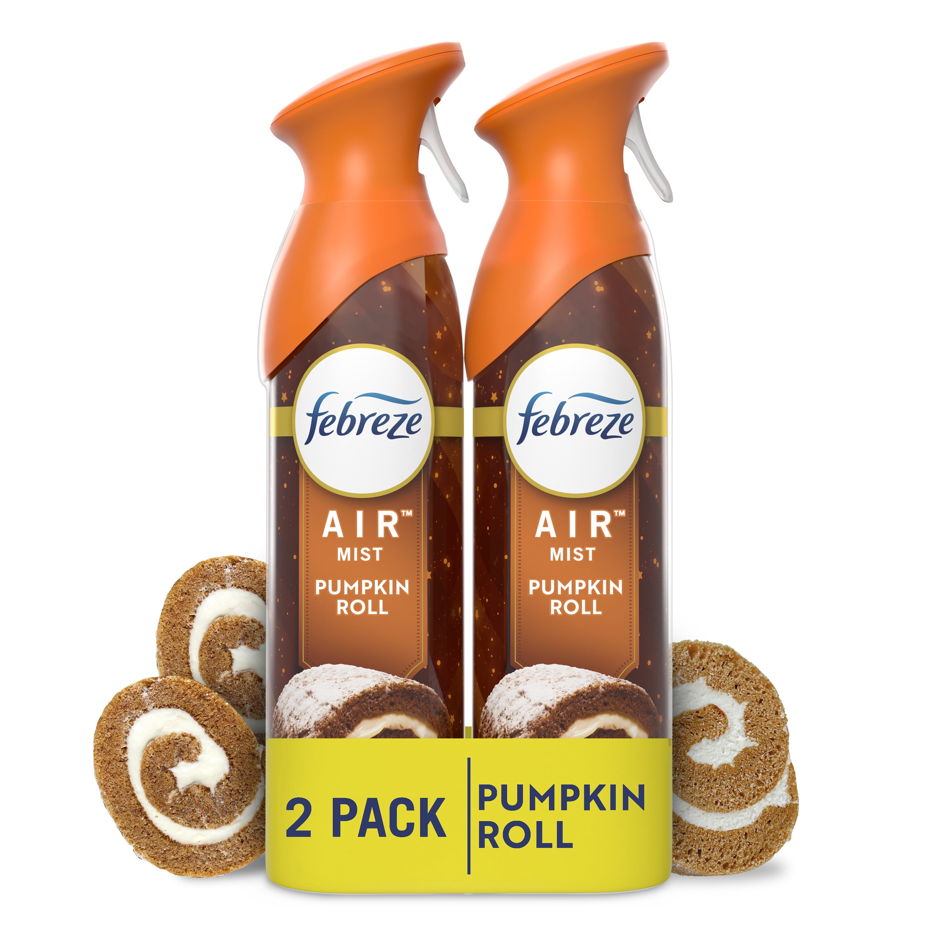 Febreze Air Mist Odor-Fighting Air Freshener Pumpkin Roll (8.8 oz, Pack of 2) tge1h