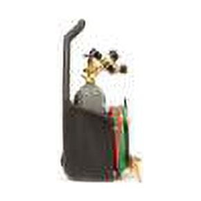 Lincoln Electric Port-A-Torch Welding and Cutting Kit with Oxygen and Acetylene Tanks (Black, 12 ft Hose) whf6q