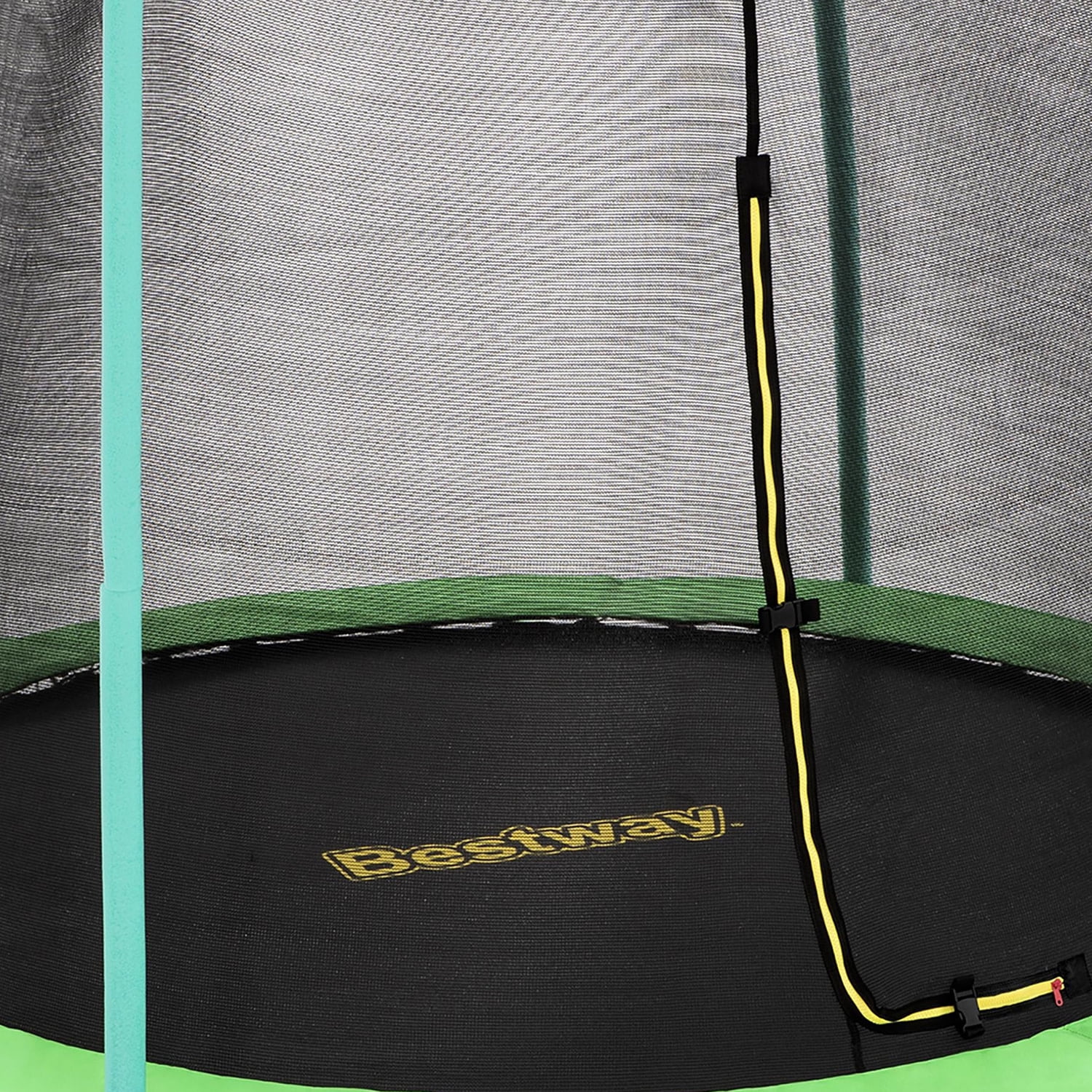 Bestway Xtreme Air Trampoline with Enclosure Net and Padded Poles (Green, 8 ft) ku3mj