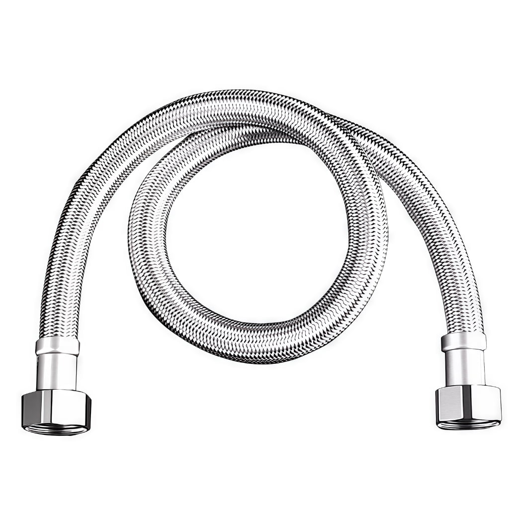 Bokcztml Heavy Duty Stainless Steel Double Ended Flexible Hose (Silver, 60 in) grnvs