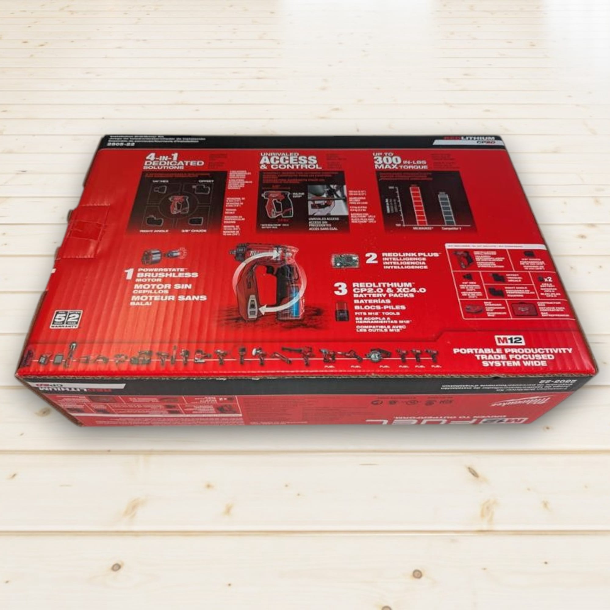 Milwaukee M12 FUEL Installation Drill Driver Kit (4-in-1 Modular Design, 300 in-lbs Torque, 16 Position Head) lhf8p