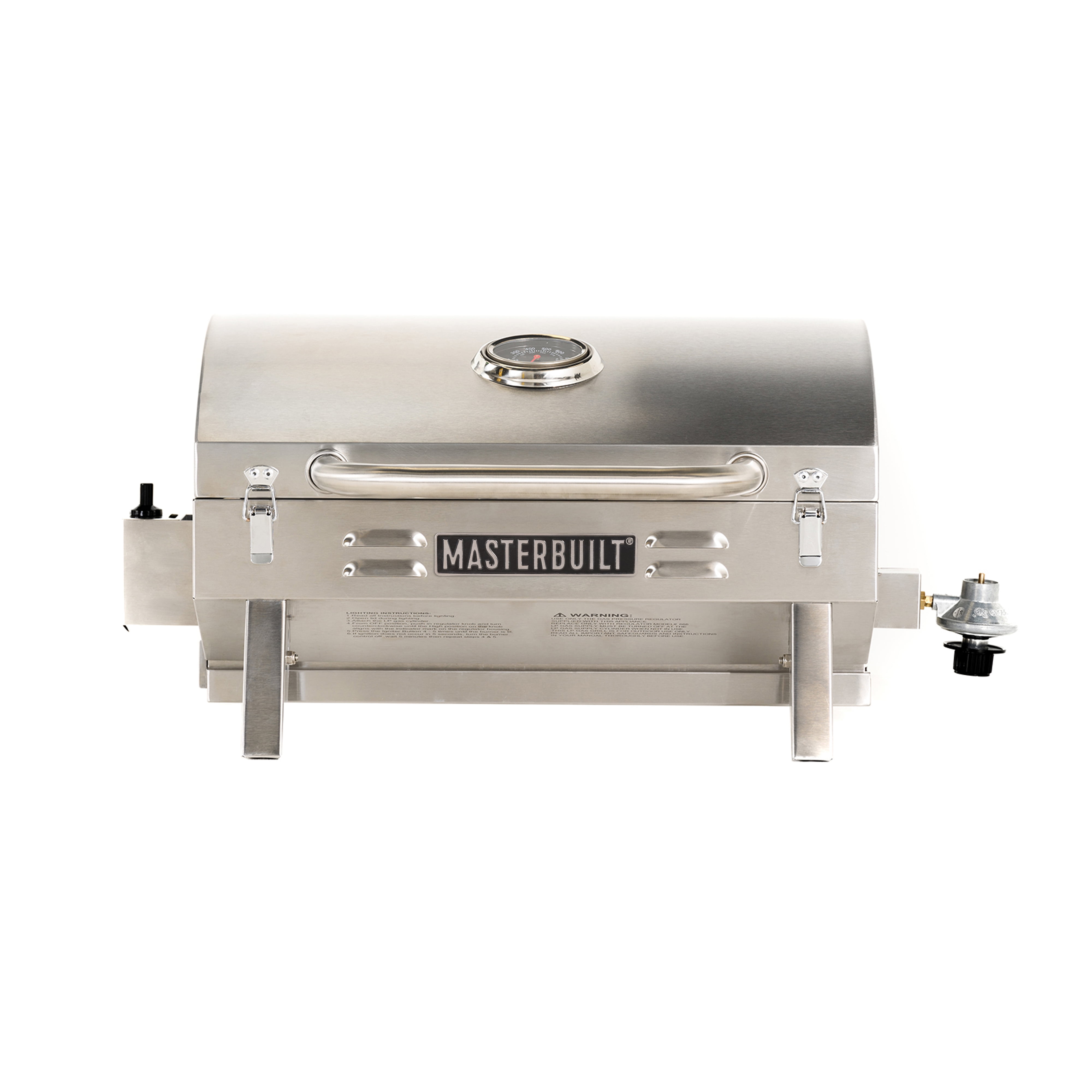 Masterbuilt Stainless Steel Propane Gas Tabletop Grill (Silver, 288 sq in) qohso
