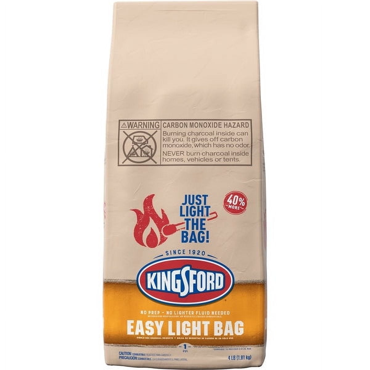 Kingsford Easy Light Charcoal Briquettes for Outdoor Grilling (2 Pack, 4 lb) r90th