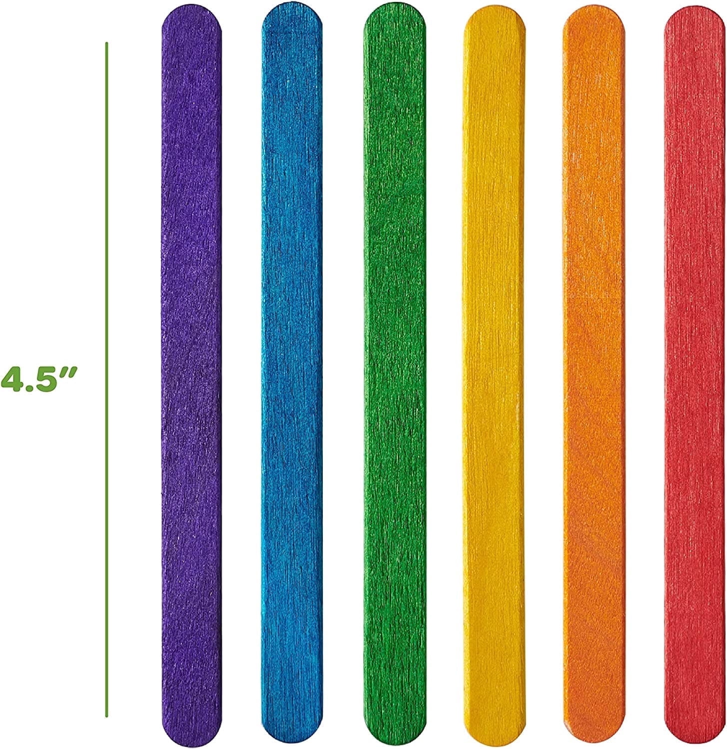 GUSTO Colored Craft Sticks for DIY Arts and School Projects (Assorted Colors, 1000 Count) 2mbxa