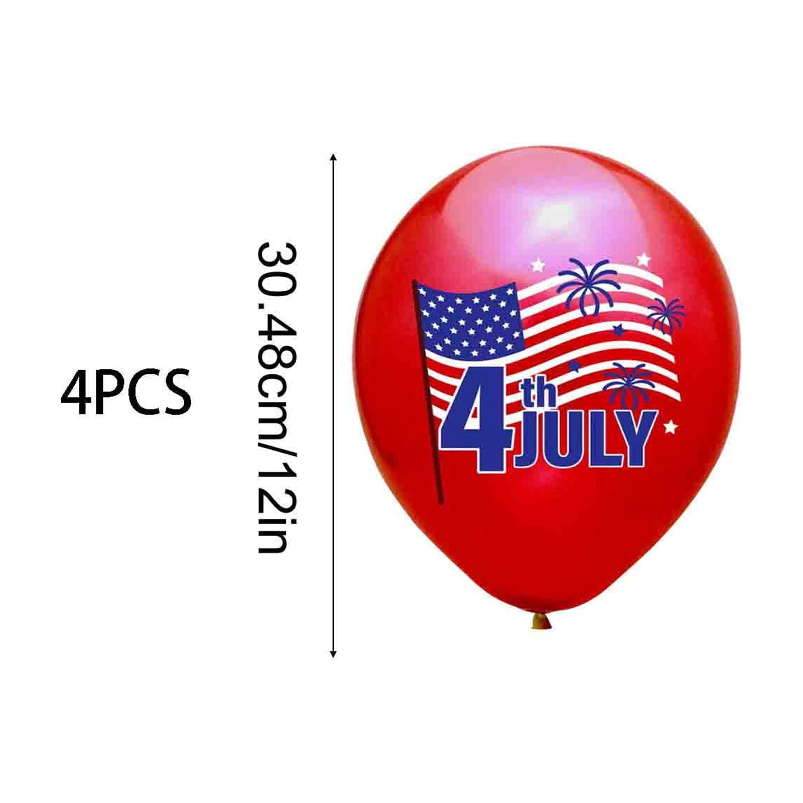 Edhome 4th of July Patriotic Balloon Set, Red White and Blue Independence Day Party Decorations (12 in, 50 Pack) h062a