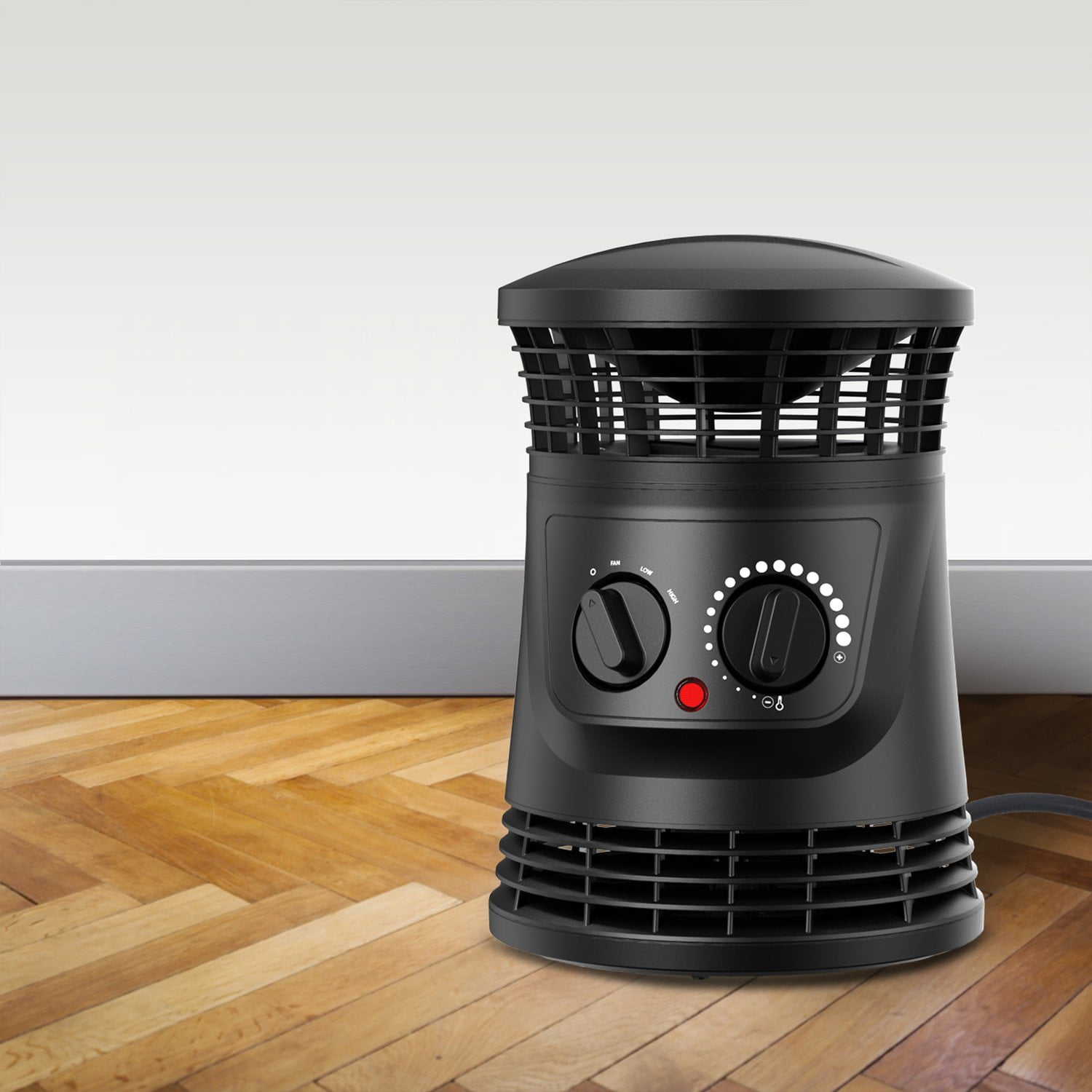 Lifesmart 360 Surround Ceramic Heater with Adjustable Thermostat (Black, 1 Unit) x8x02
