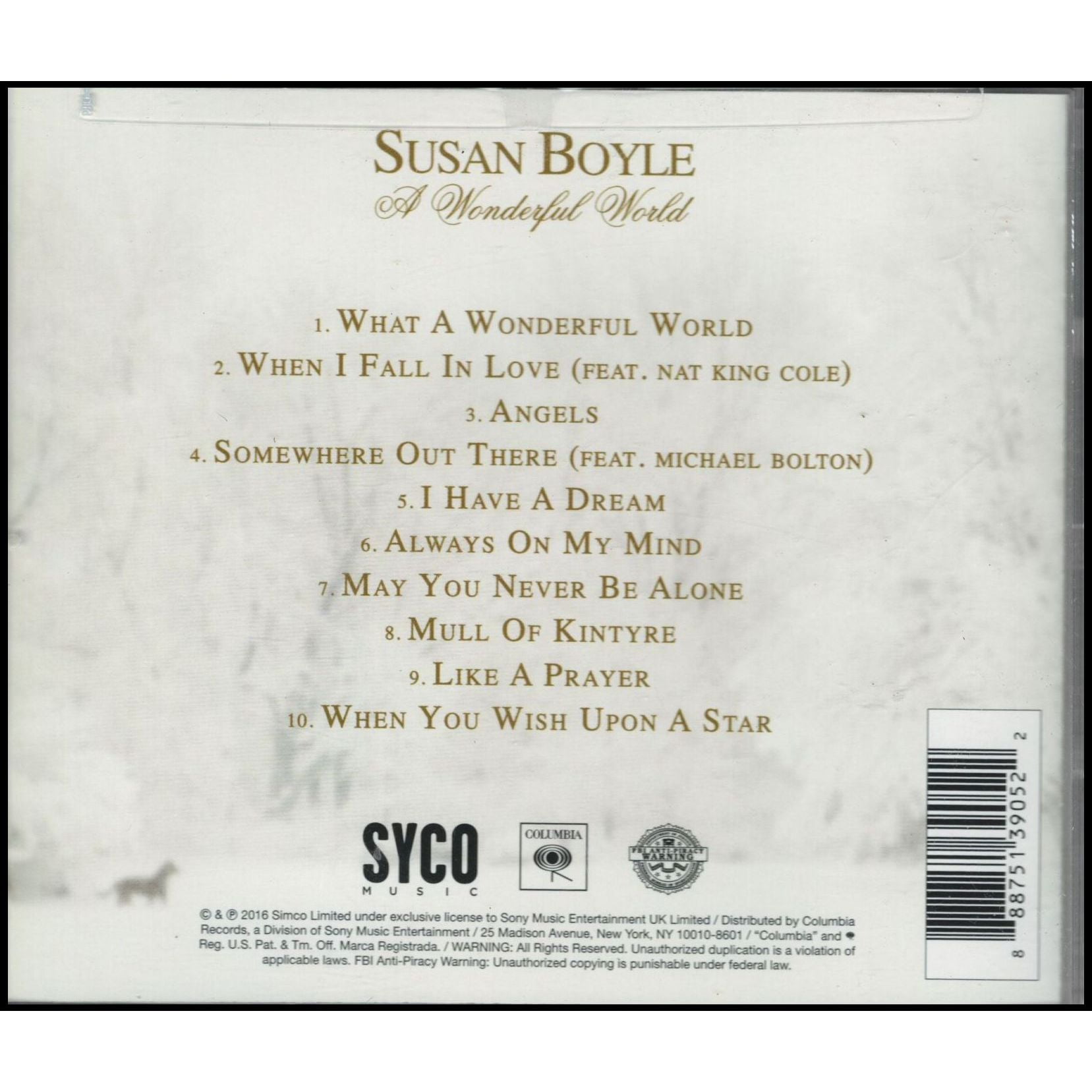 Susan Boyle A Wonderful World Audio CD (Standard Edition) 4jvn1