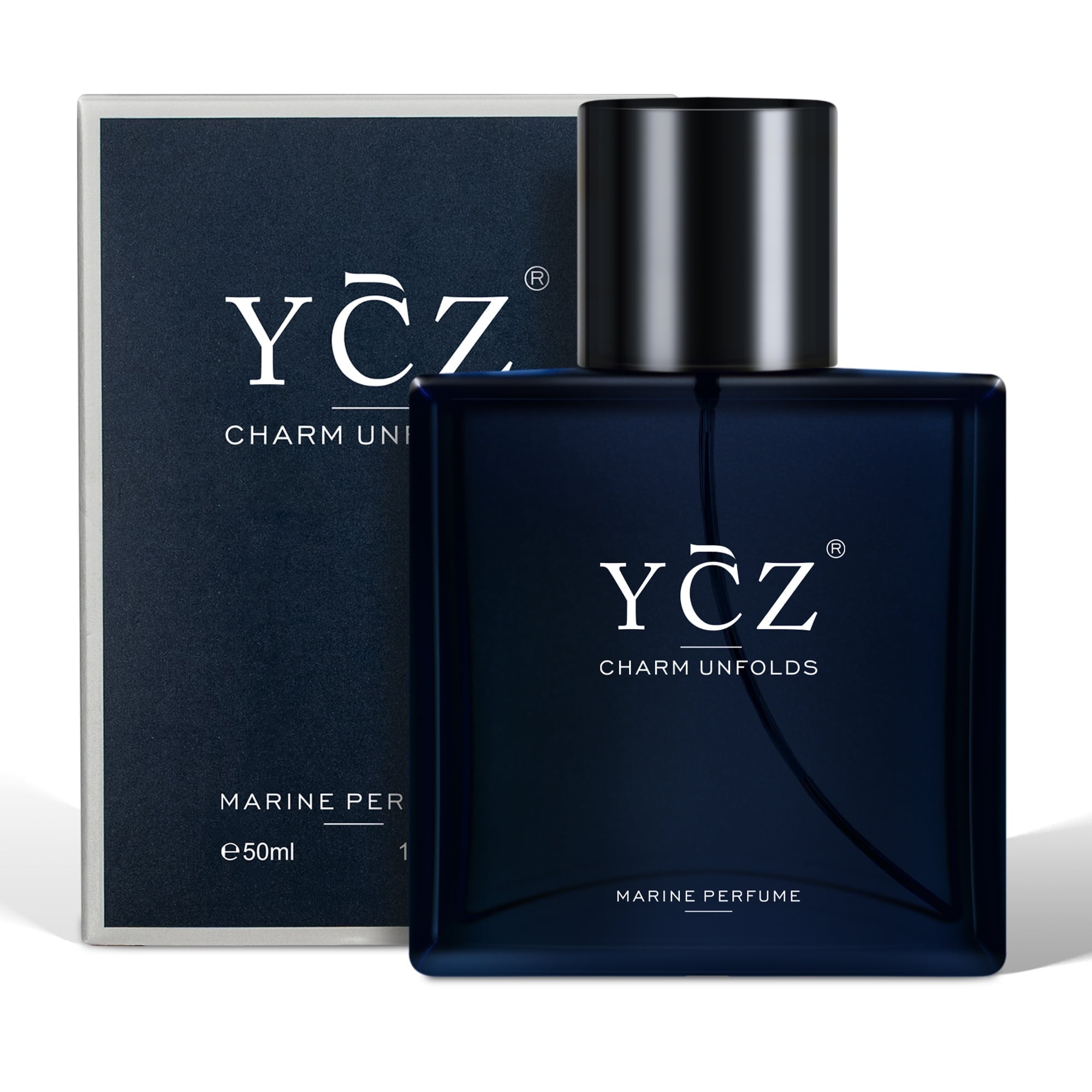 Ycz Charm Unfolds Marine Eau De Parfum for Men, Long-Lasting Oriental Woody Fragrance (1.7 oz) iewka