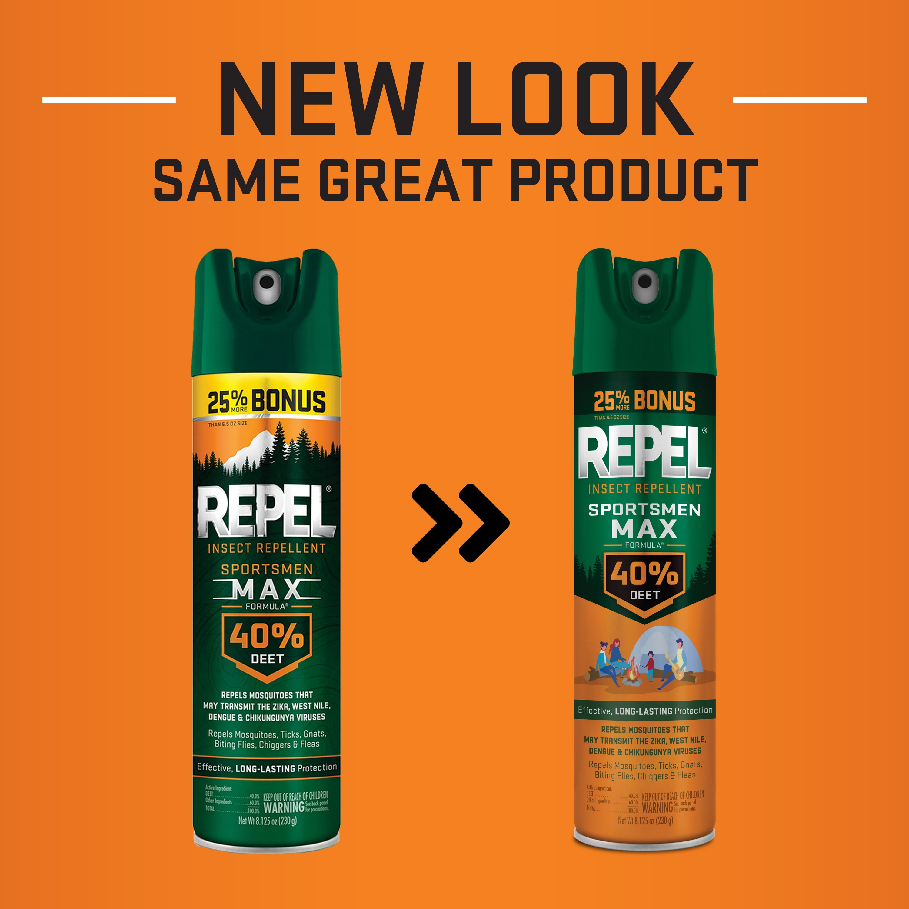 Repel Sportsmen Max Insect Repellent, Long-Lasting 40% DEET Formula for Outdoor Protection (8.125 oz) rdkp6